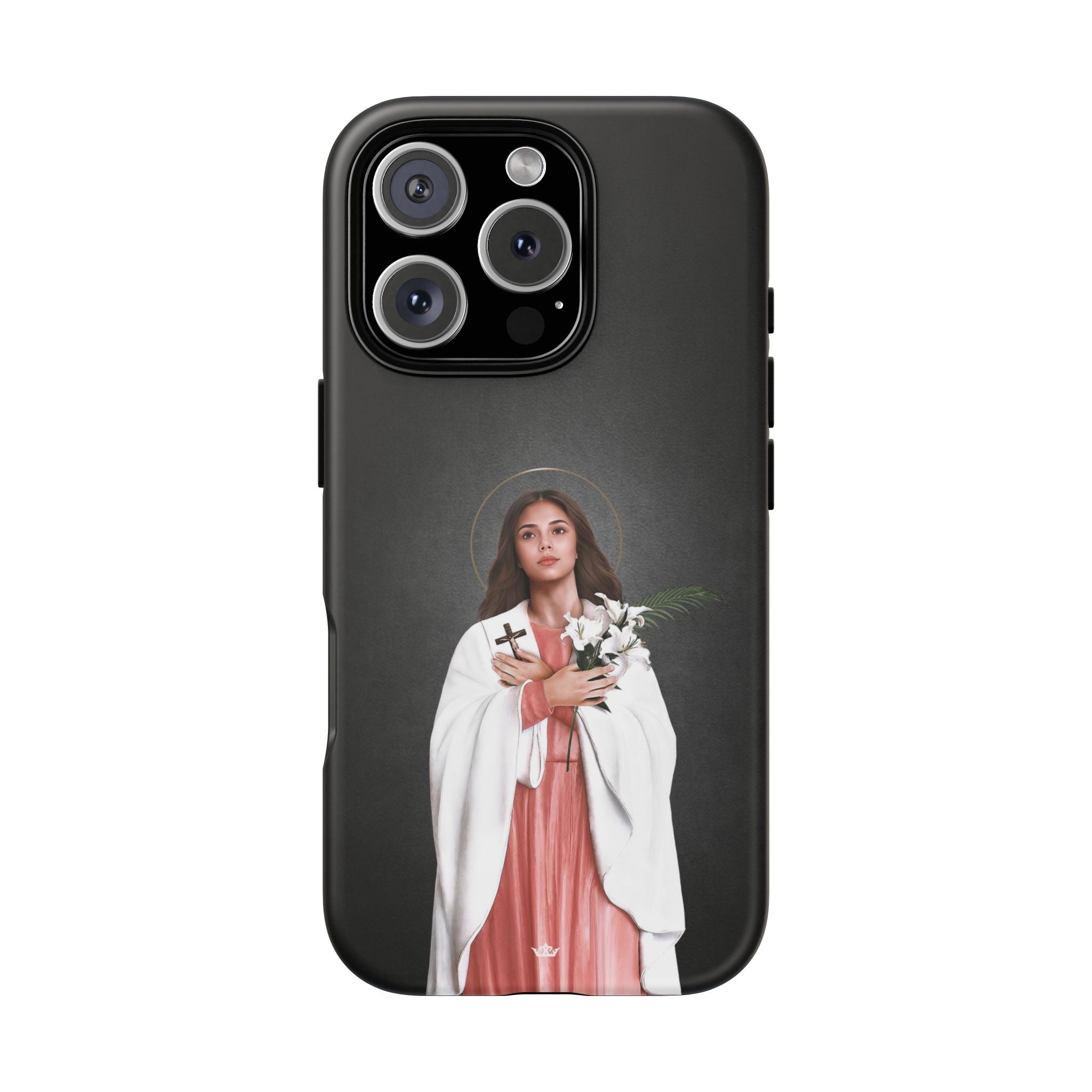 St. Maria Goretti Hard Phone Case (Dark) - VENXARA®