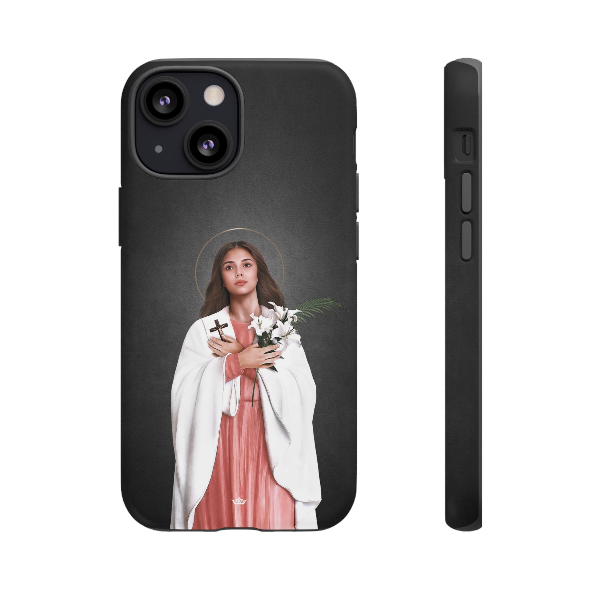 St. Maria Goretti Hard Phone Case (Dark) - VENXARA®