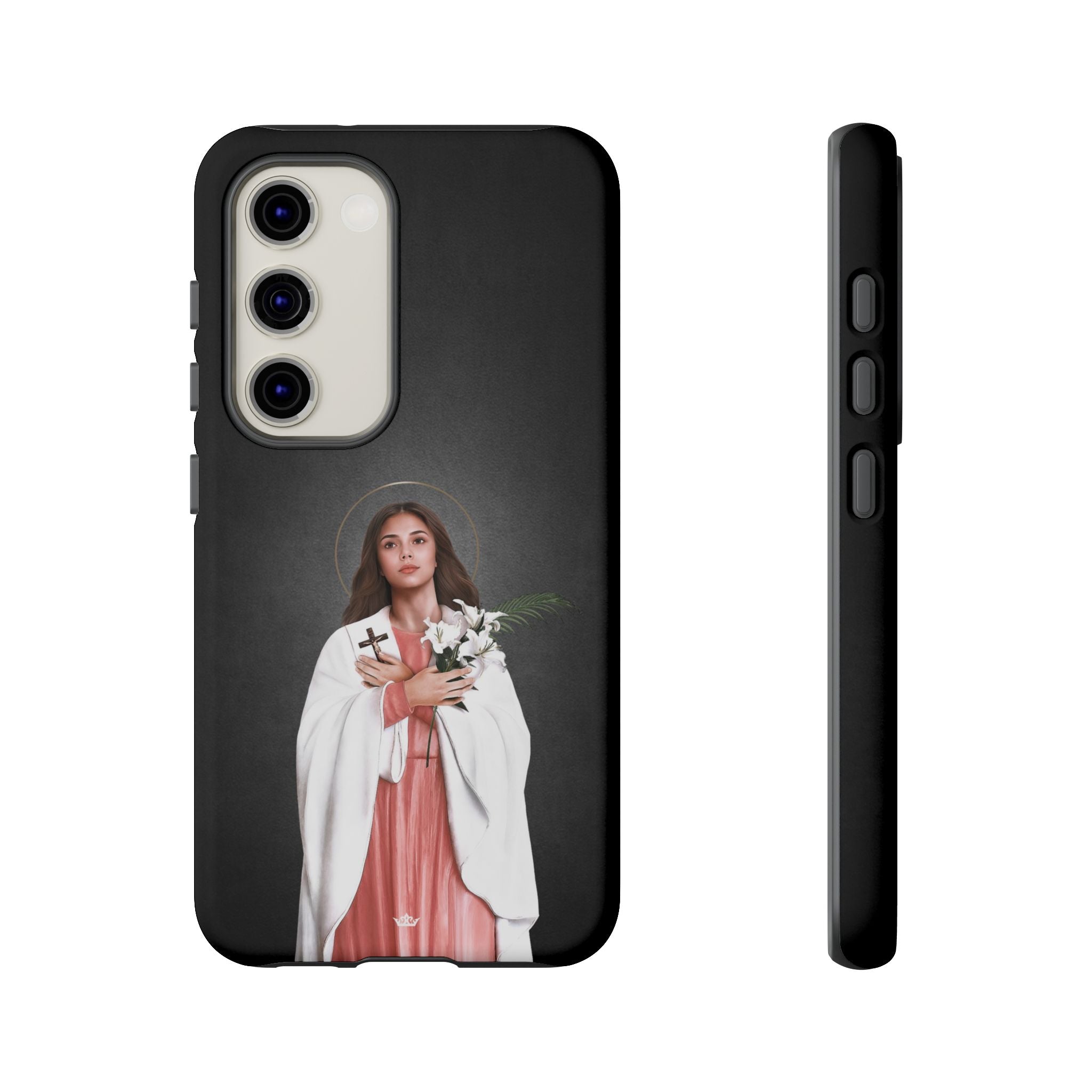 St. Maria Goretti Hard Phone Case (Dark) - VENXARA®