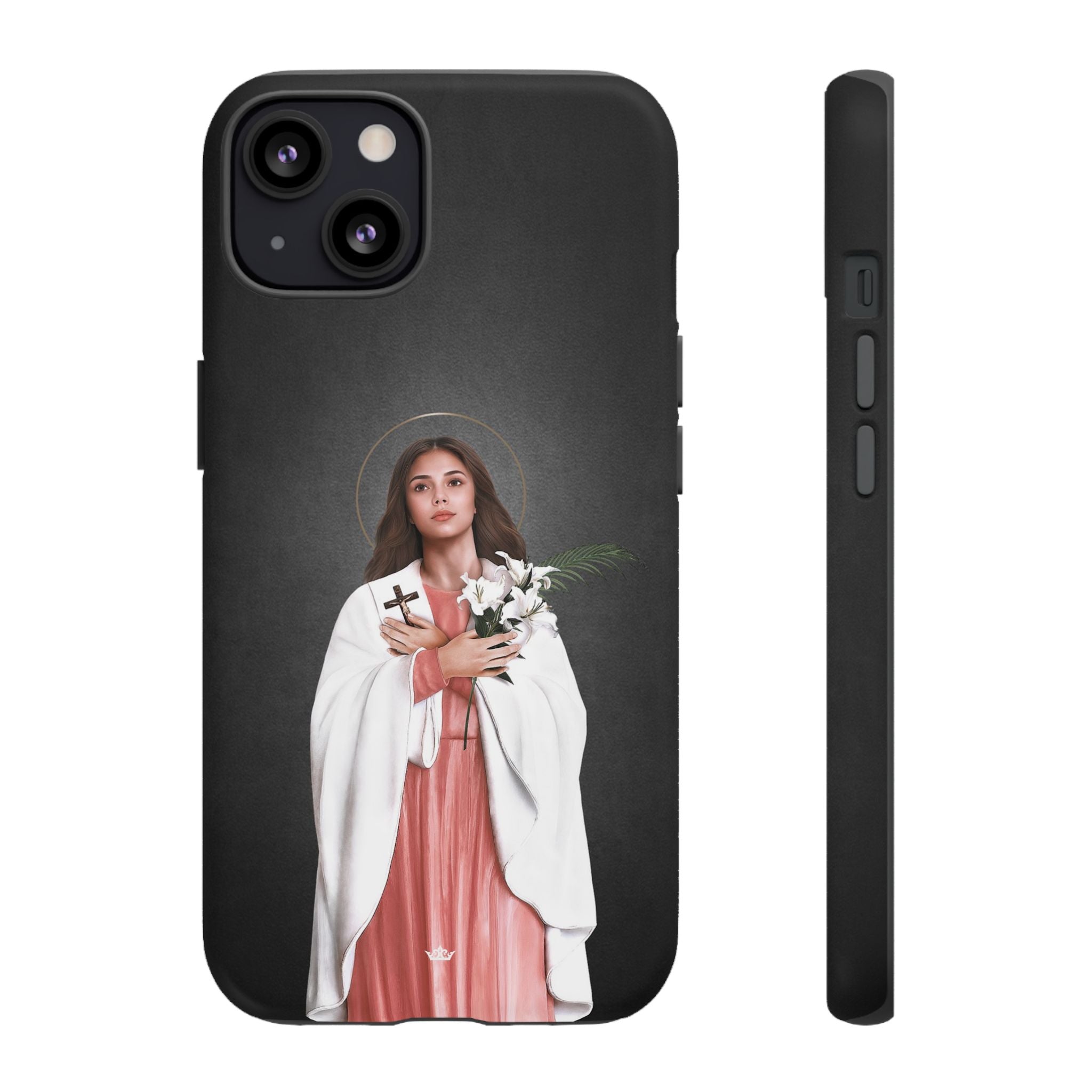 St. Maria Goretti Hard Phone Case (Dark) - VENXARA®