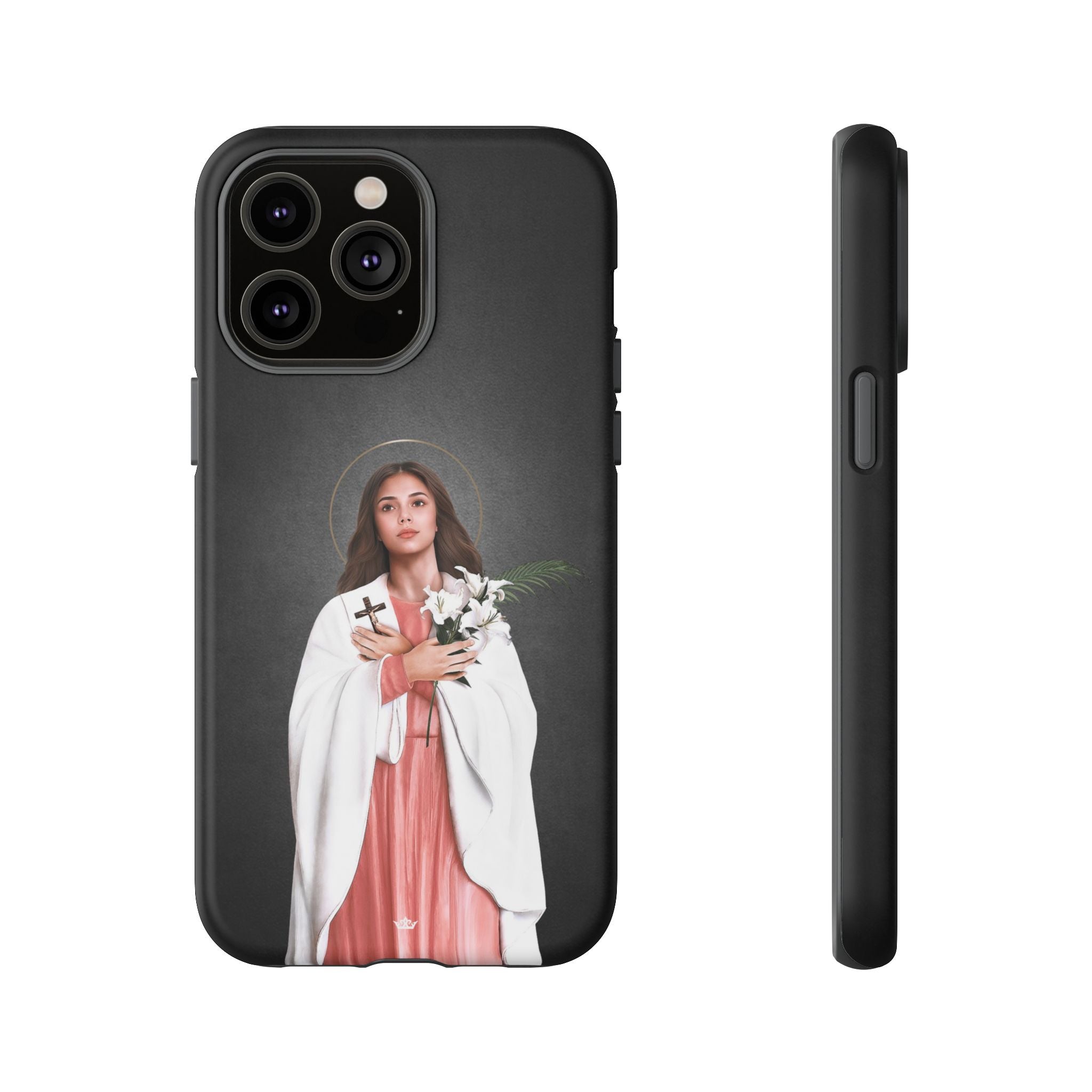 St. Maria Goretti Hard Phone Case (Dark) - VENXARA®