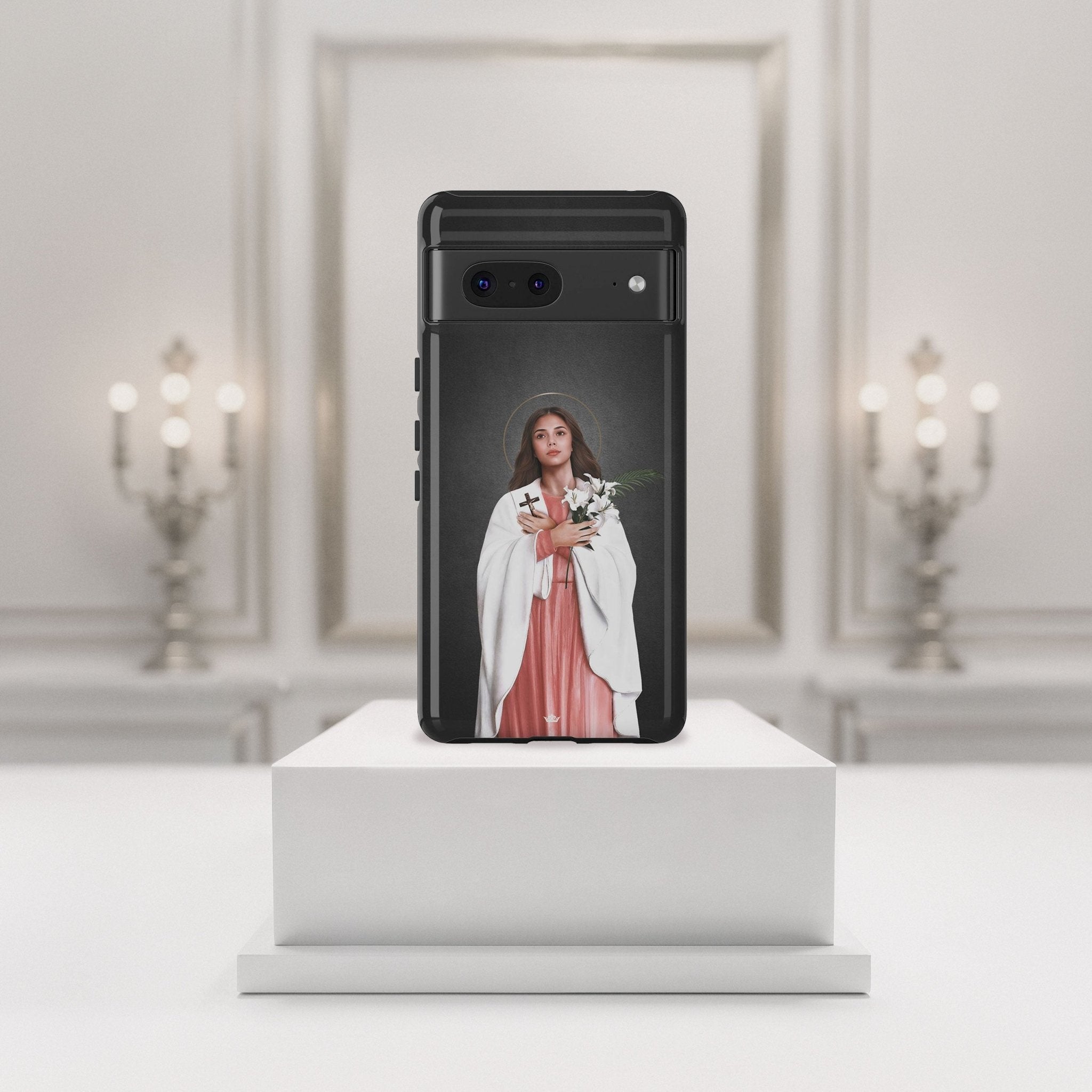 St. Maria Goretti Hard Phone Case (Dark) - VENXARA®