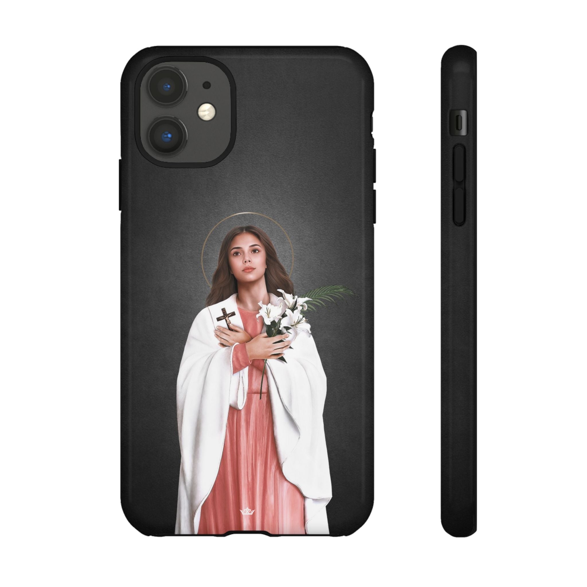 St. Maria Goretti Hard Phone Case (Dark) - VENXARA®