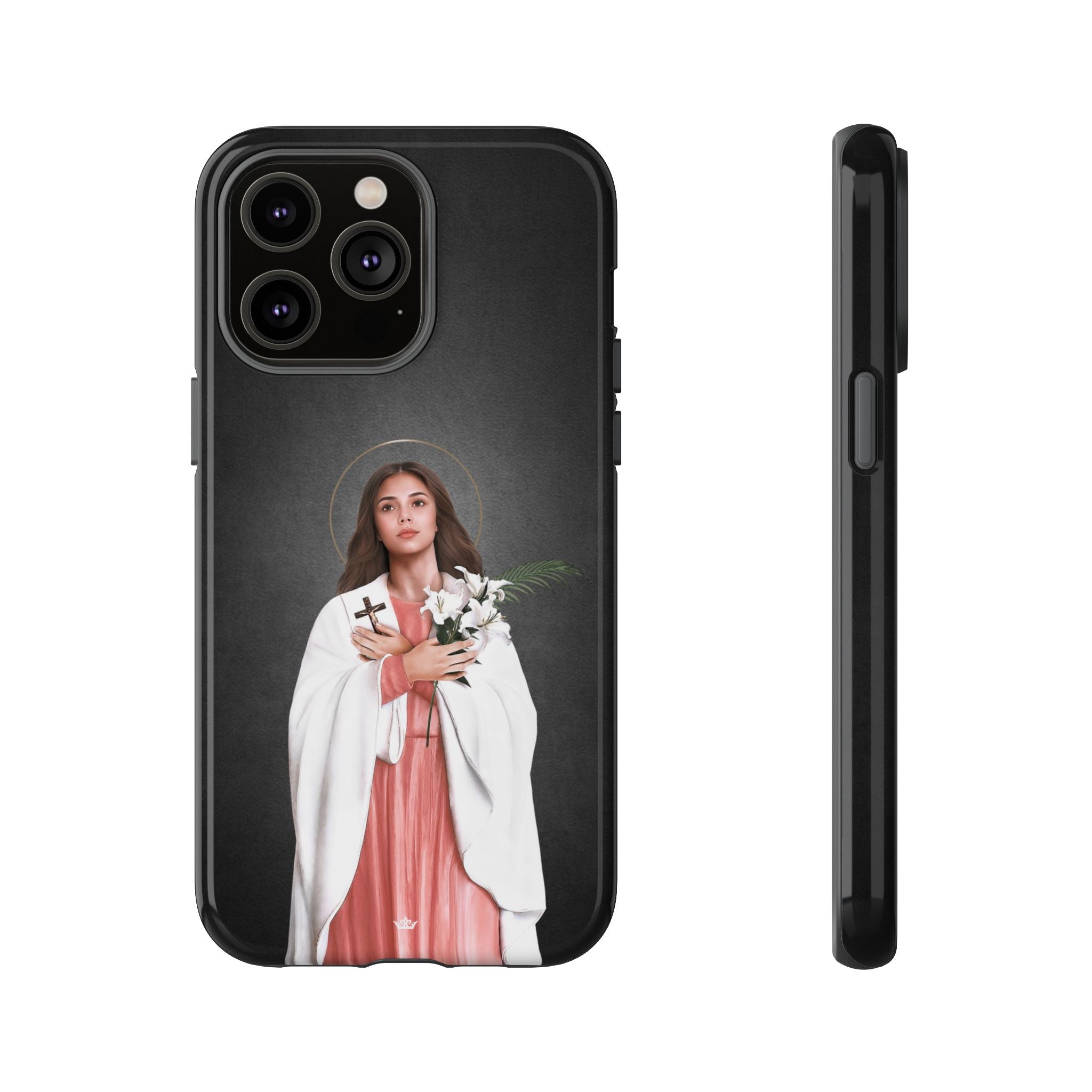 St. Maria Goretti Hard Phone Case (Dark) - VENXARA®