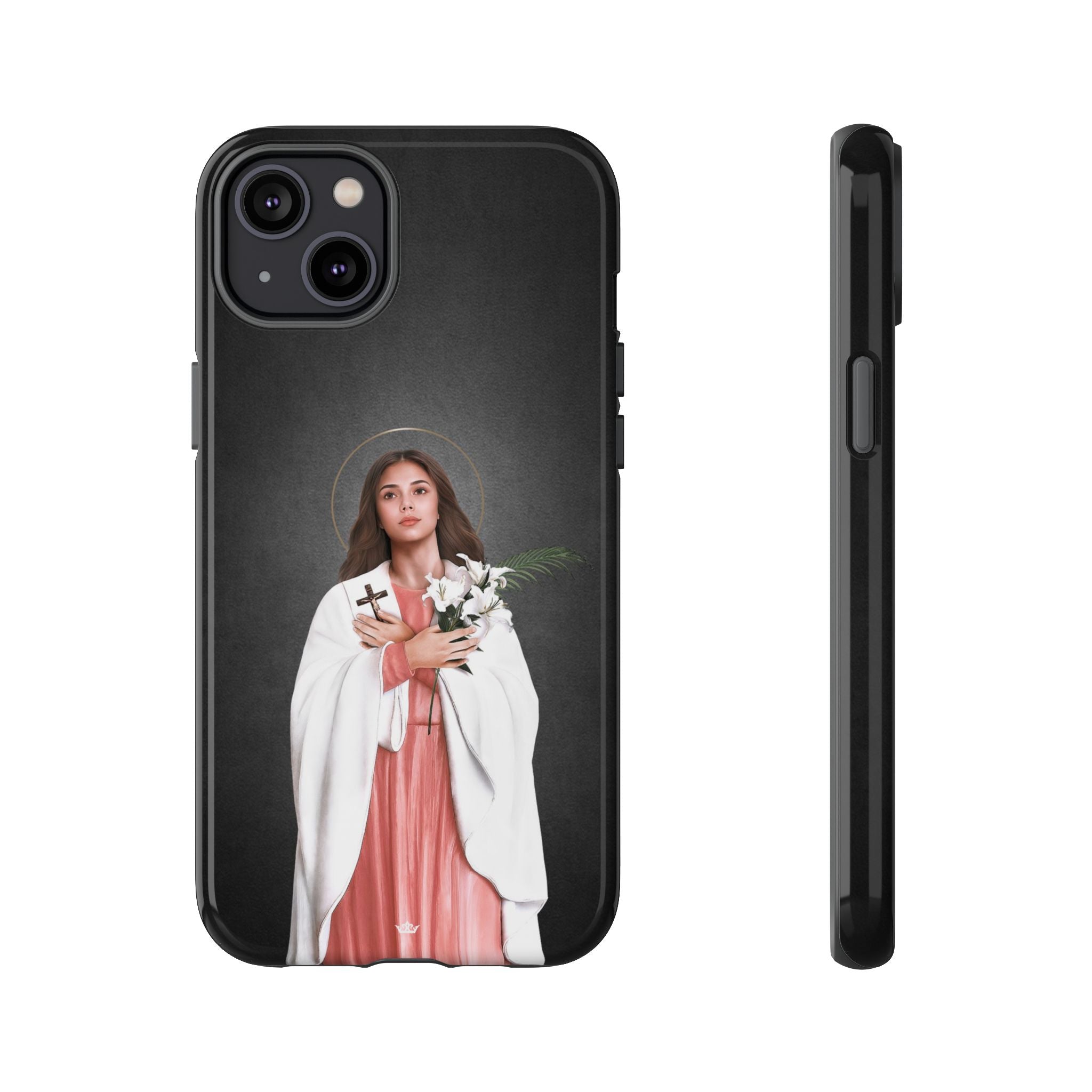St. Maria Goretti Hard Phone Case (Dark) - VENXARA®