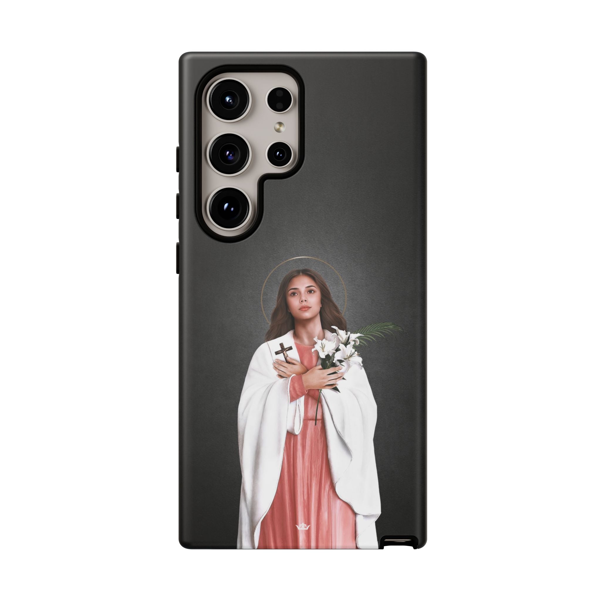 St. Maria Goretti Hard Phone Case (Dark) - VENXARA®
