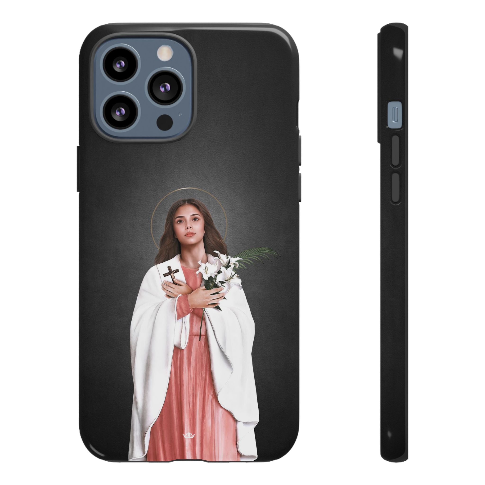 St. Maria Goretti Hard Phone Case (Dark) - VENXARA®