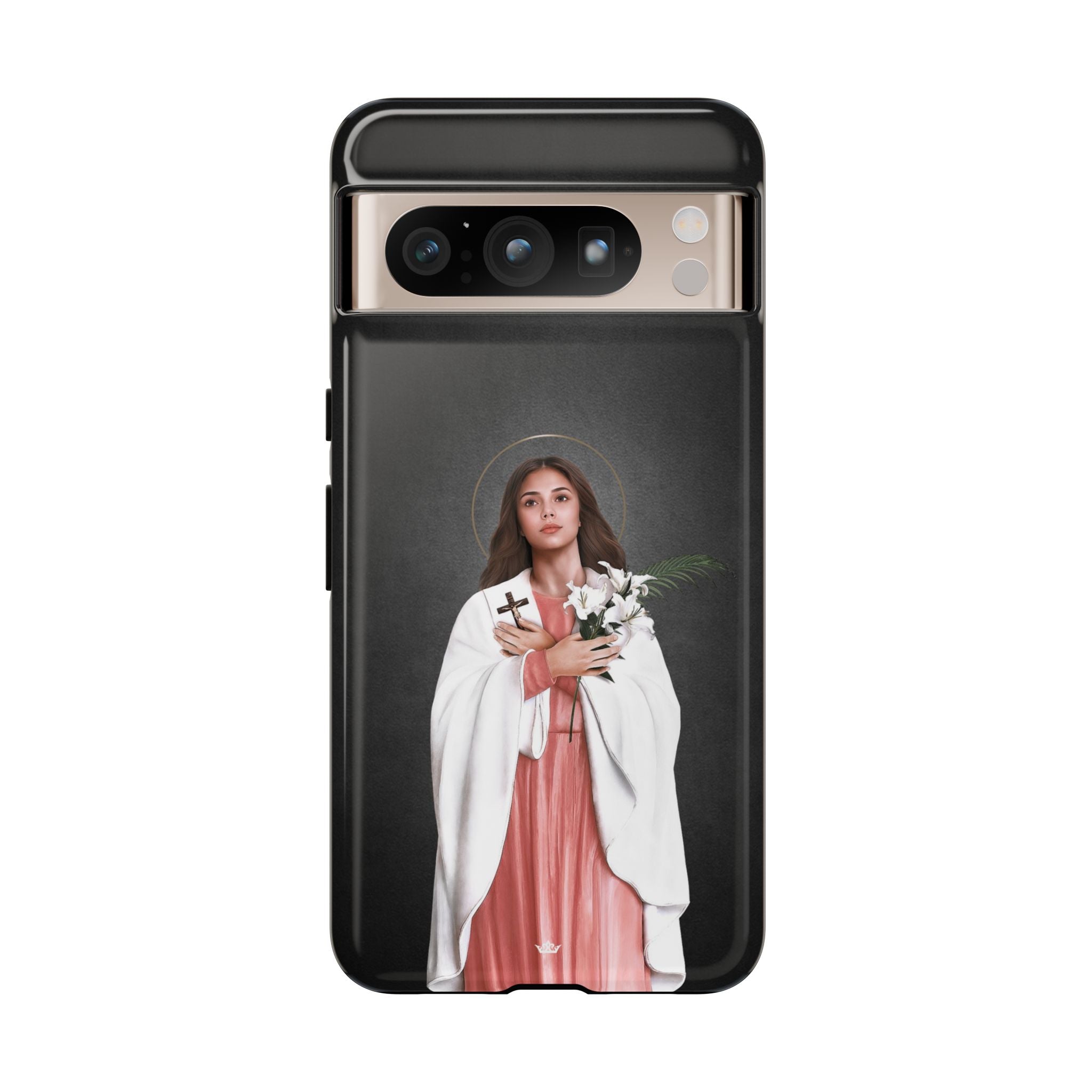 St. Maria Goretti Hard Phone Case (Dark) - VENXARA®