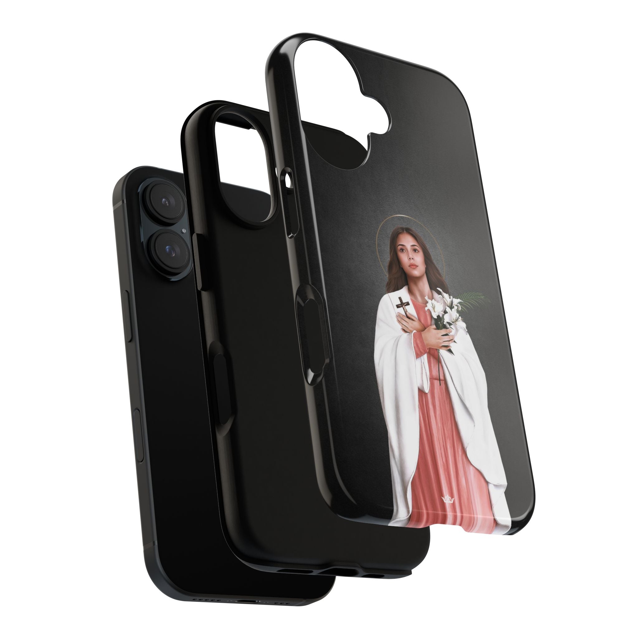 St. Maria Goretti Hard Phone Case (Dark) - VENXARA®