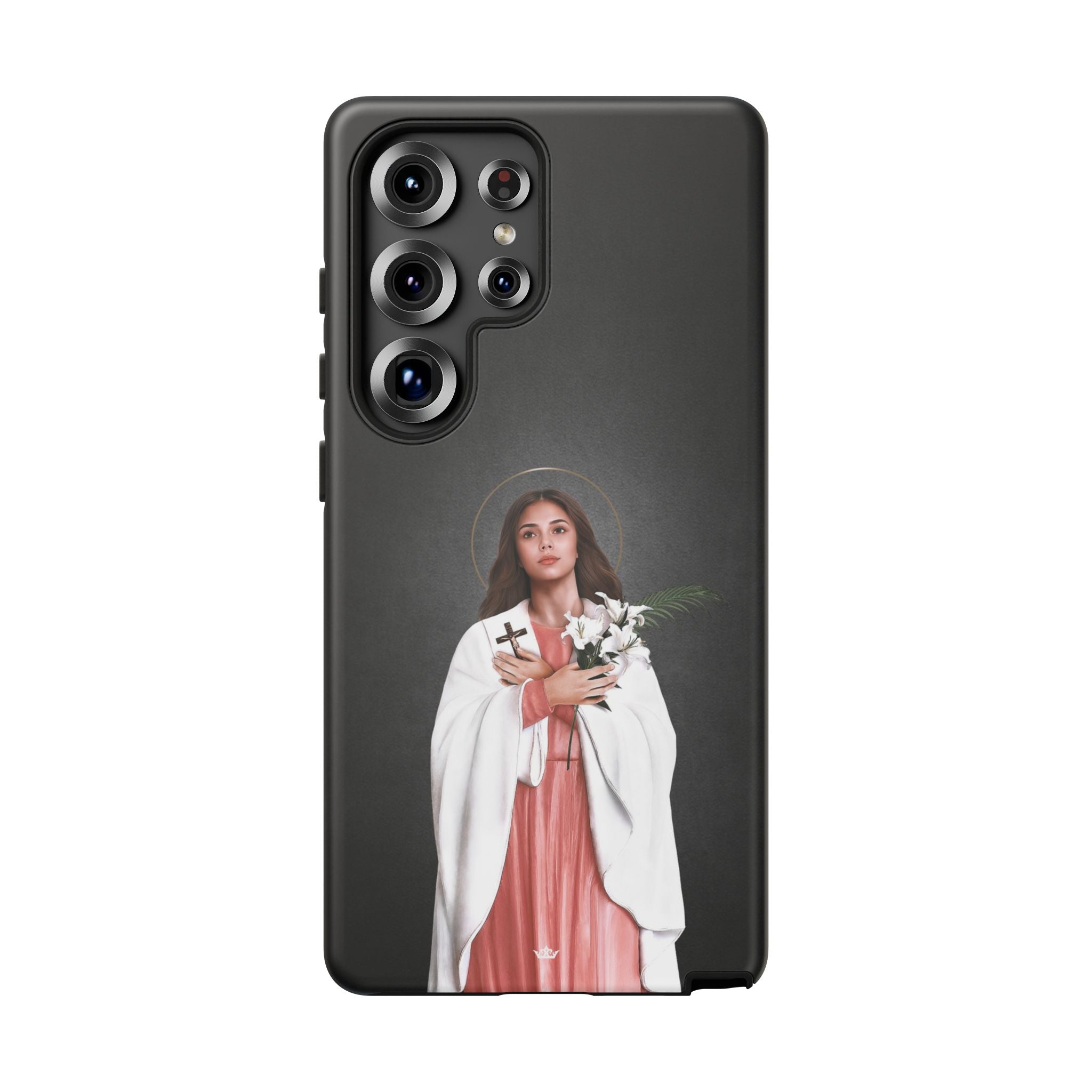 St. Maria Goretti Hard Phone Case (Dark) - VENXARA®