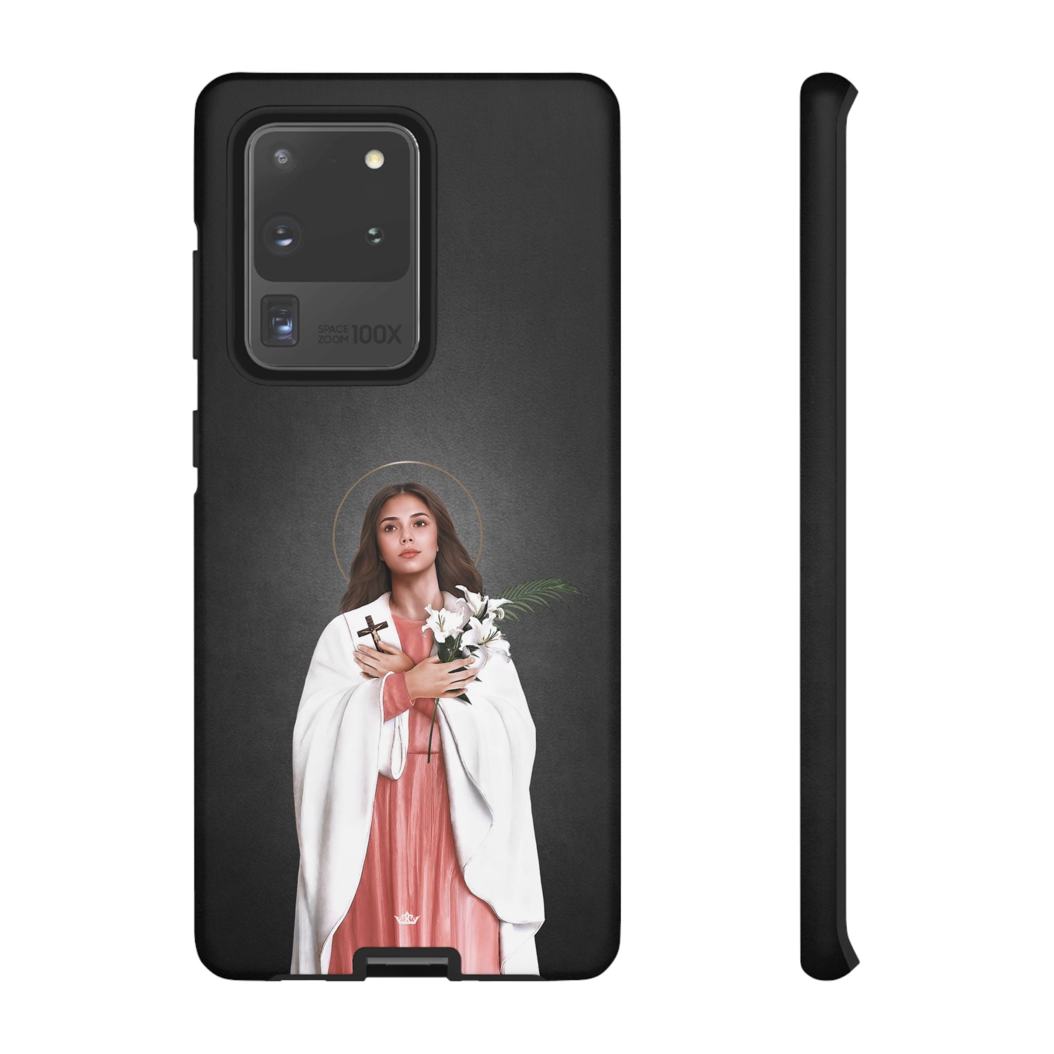St. Maria Goretti Hard Phone Case (Dark) - VENXARA®