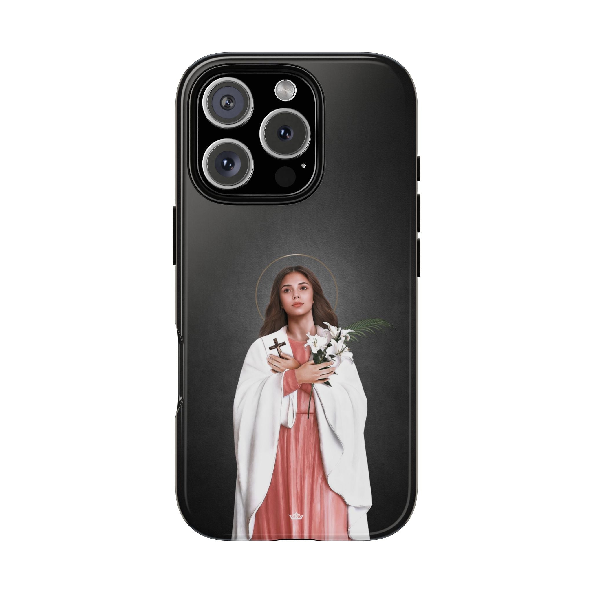 St. Maria Goretti Hard Phone Case (Dark) - VENXARA®
