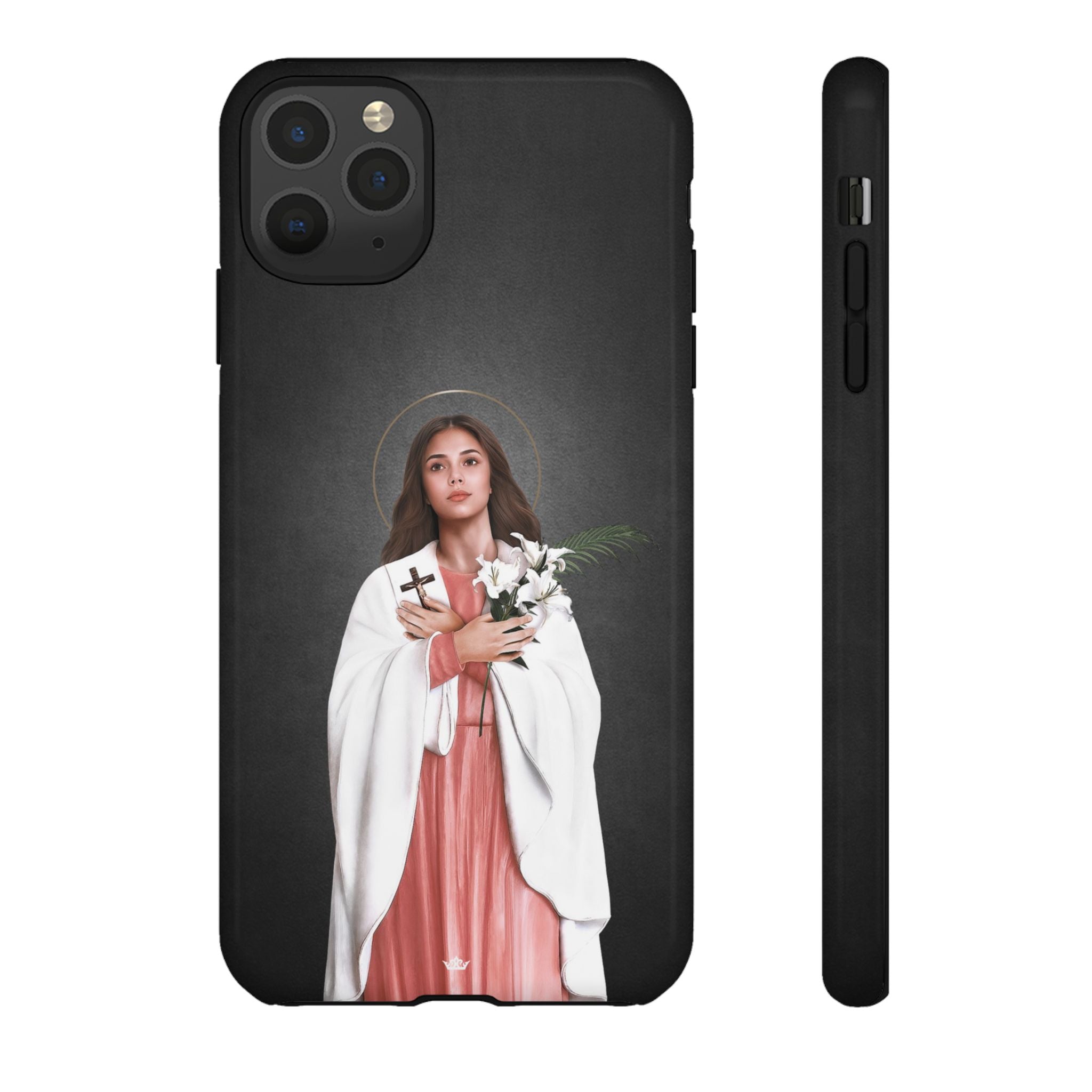 St. Maria Goretti Hard Phone Case (Dark) - VENXARA®