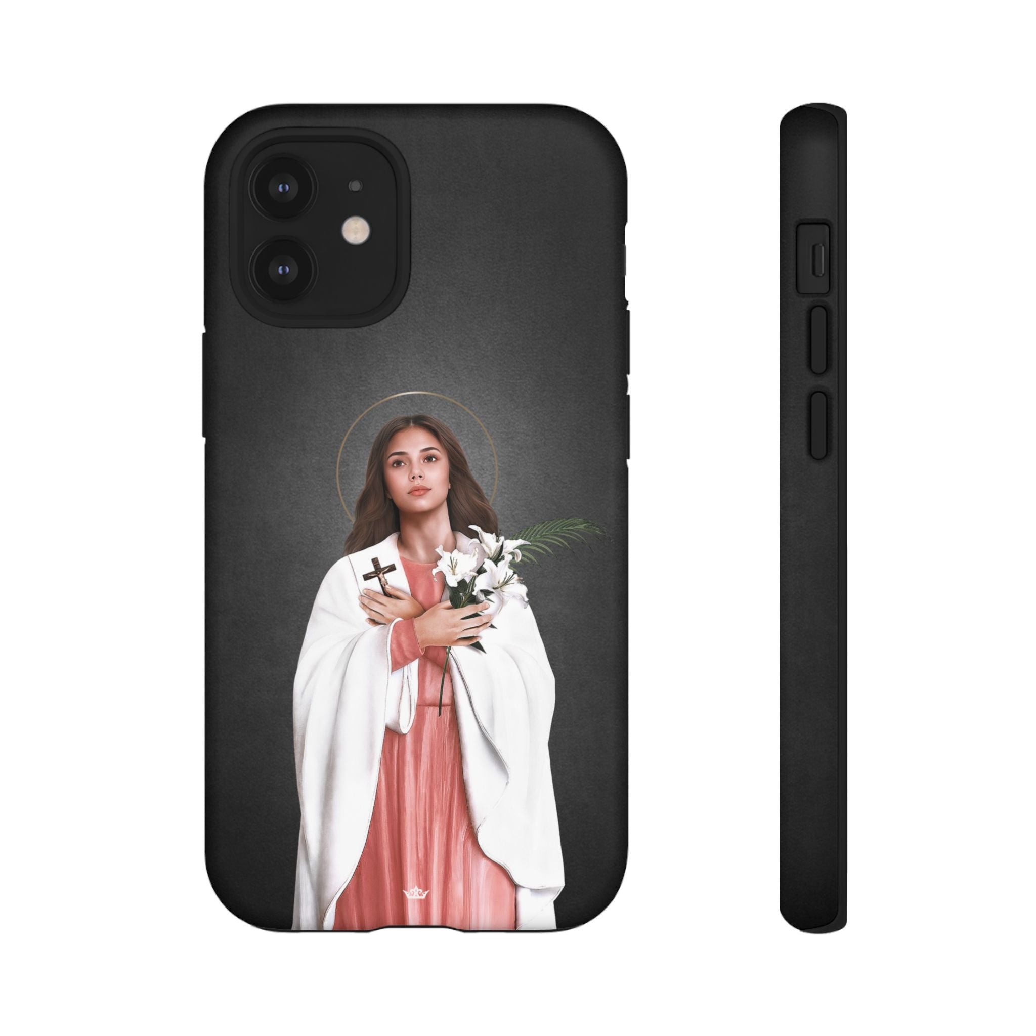 St. Maria Goretti Hard Phone Case (Dark) - VENXARA®