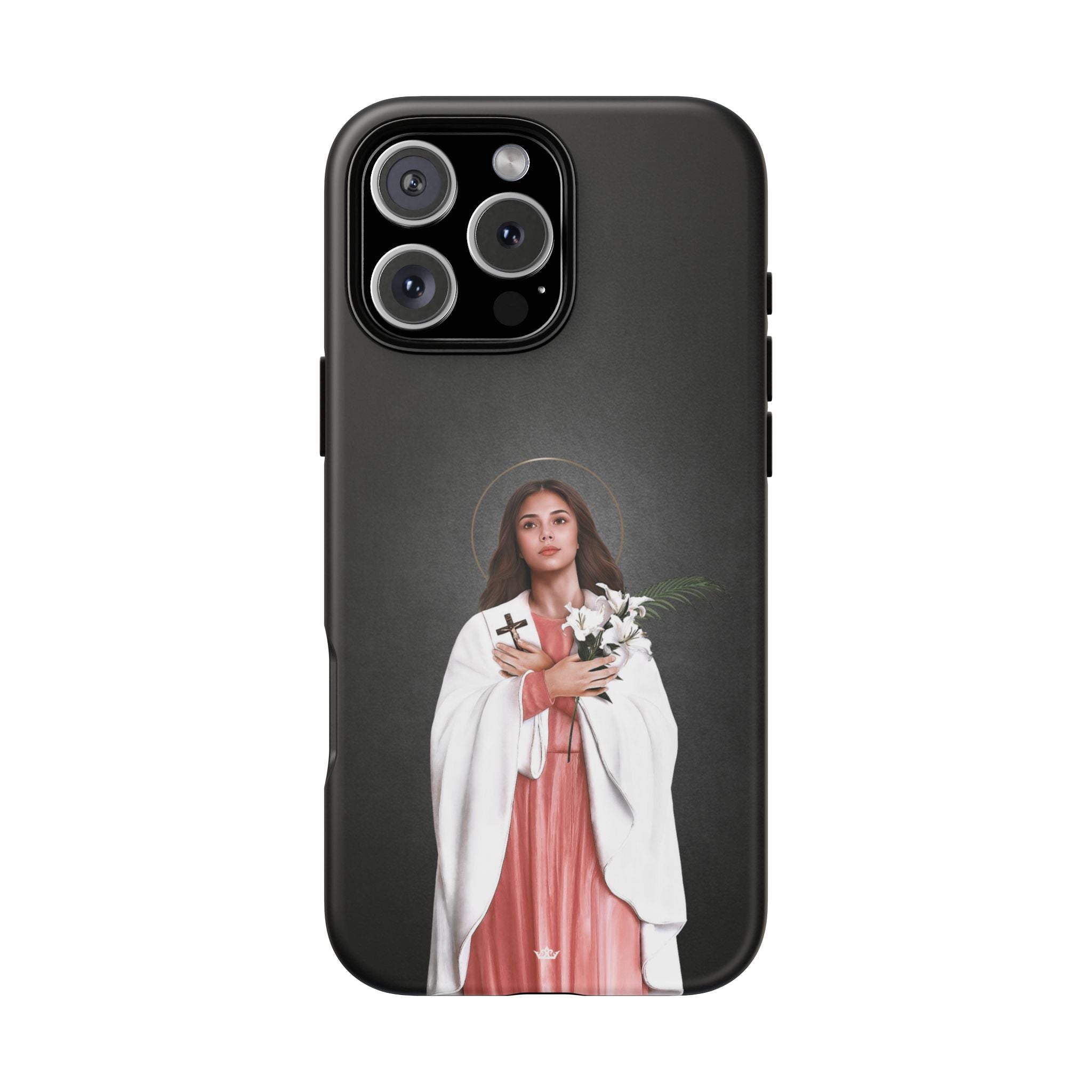 St. Maria Goretti Hard Phone Case (Dark) - VENXARA®