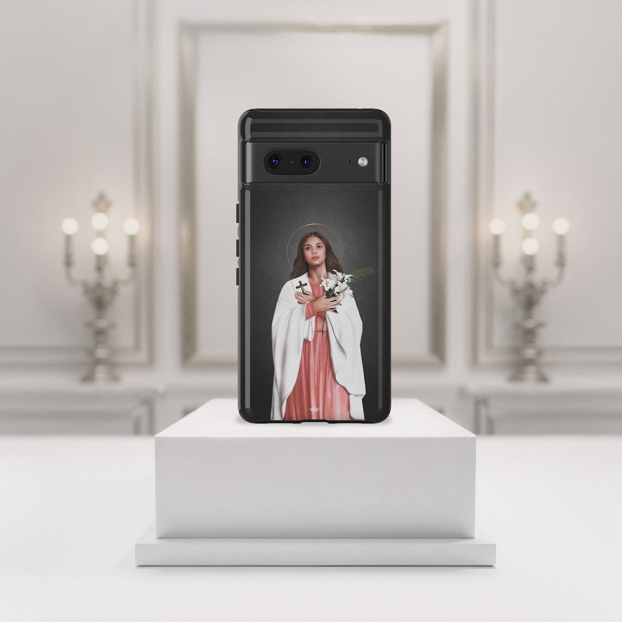 St. Maria Goretti Hard Phone Case (Dark) Copyright VENXARA