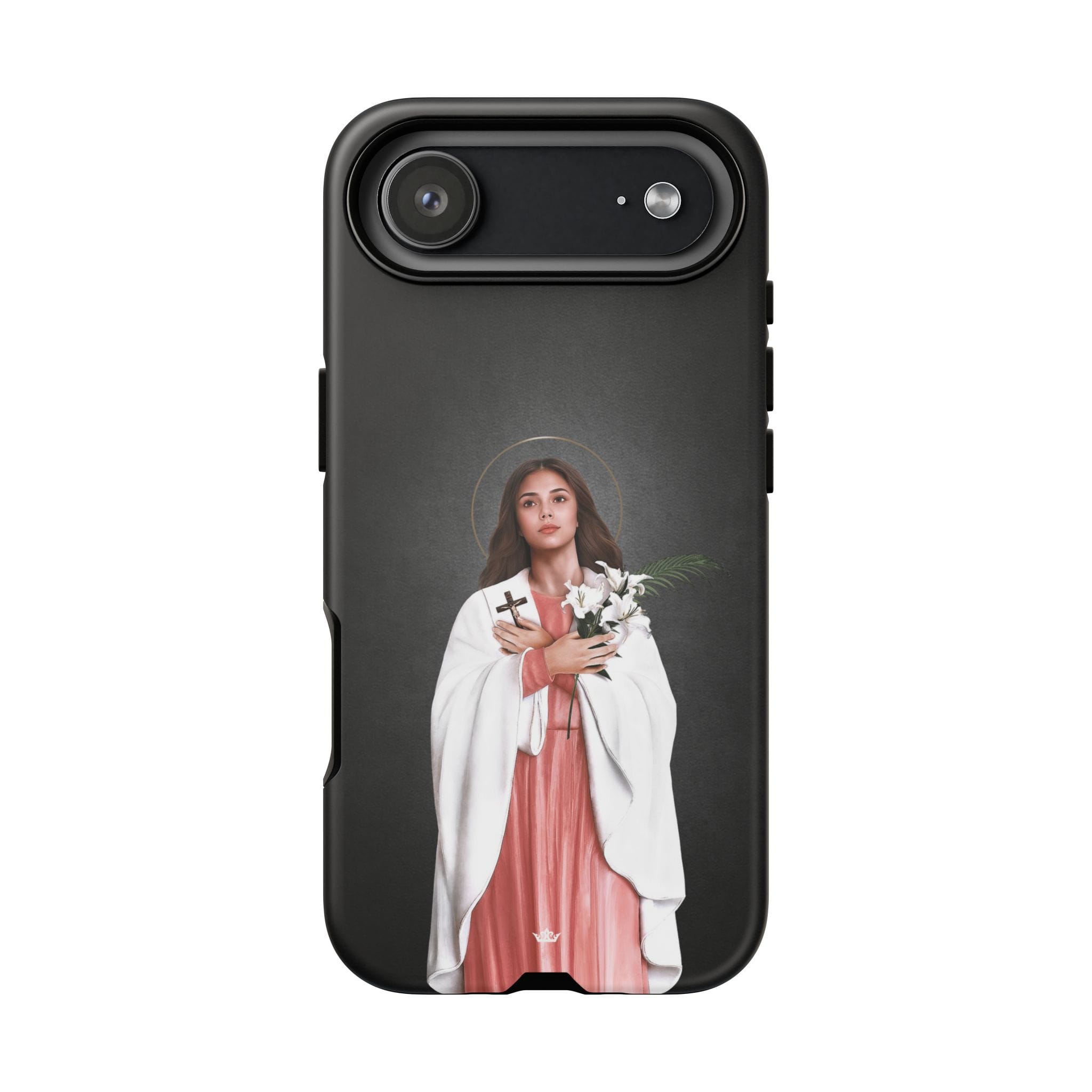 St. Maria Goretti Hard Phone Case (Dark) Copyright VENXARA