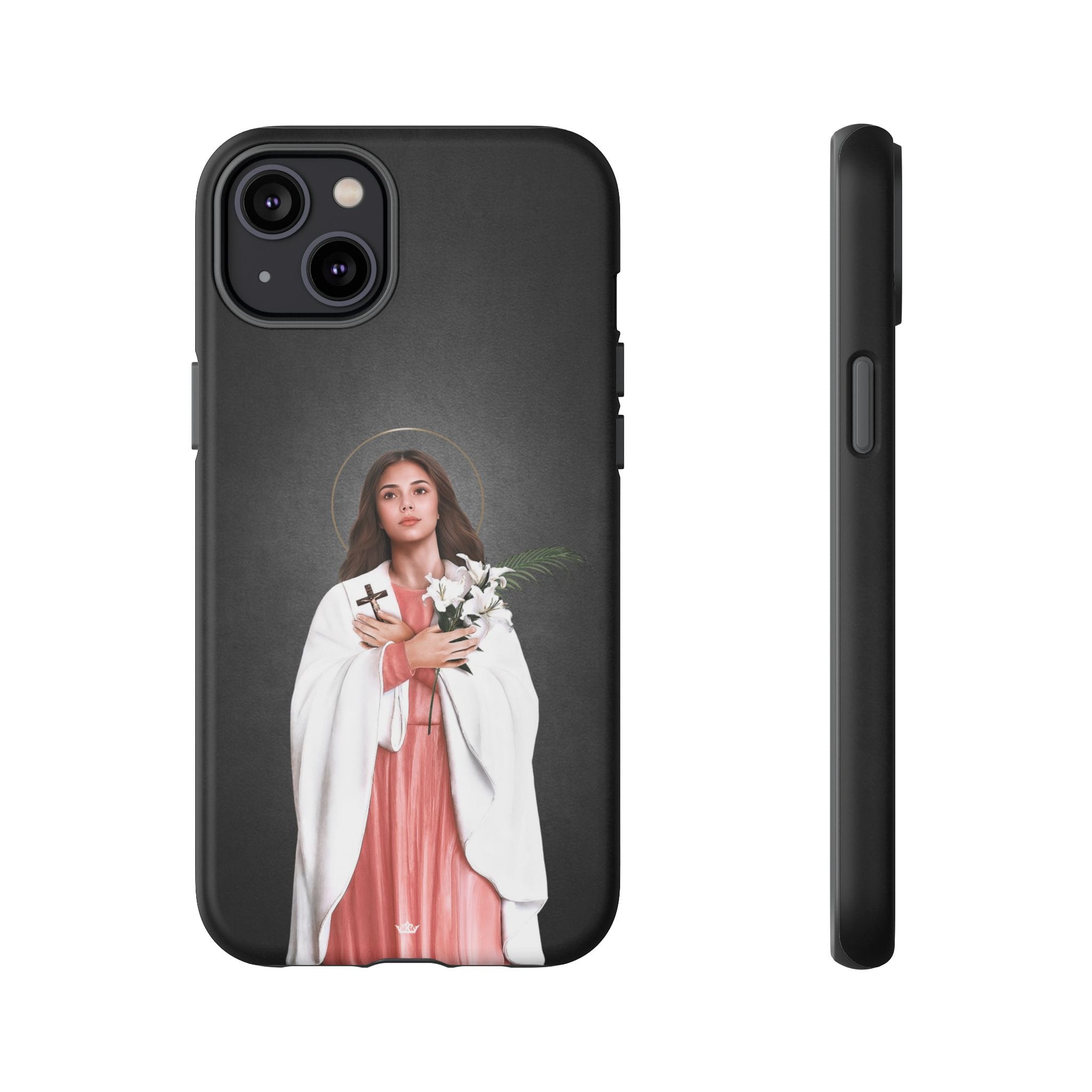St. Maria Goretti Hard Phone Case (Dark) Copyright VENXARA
