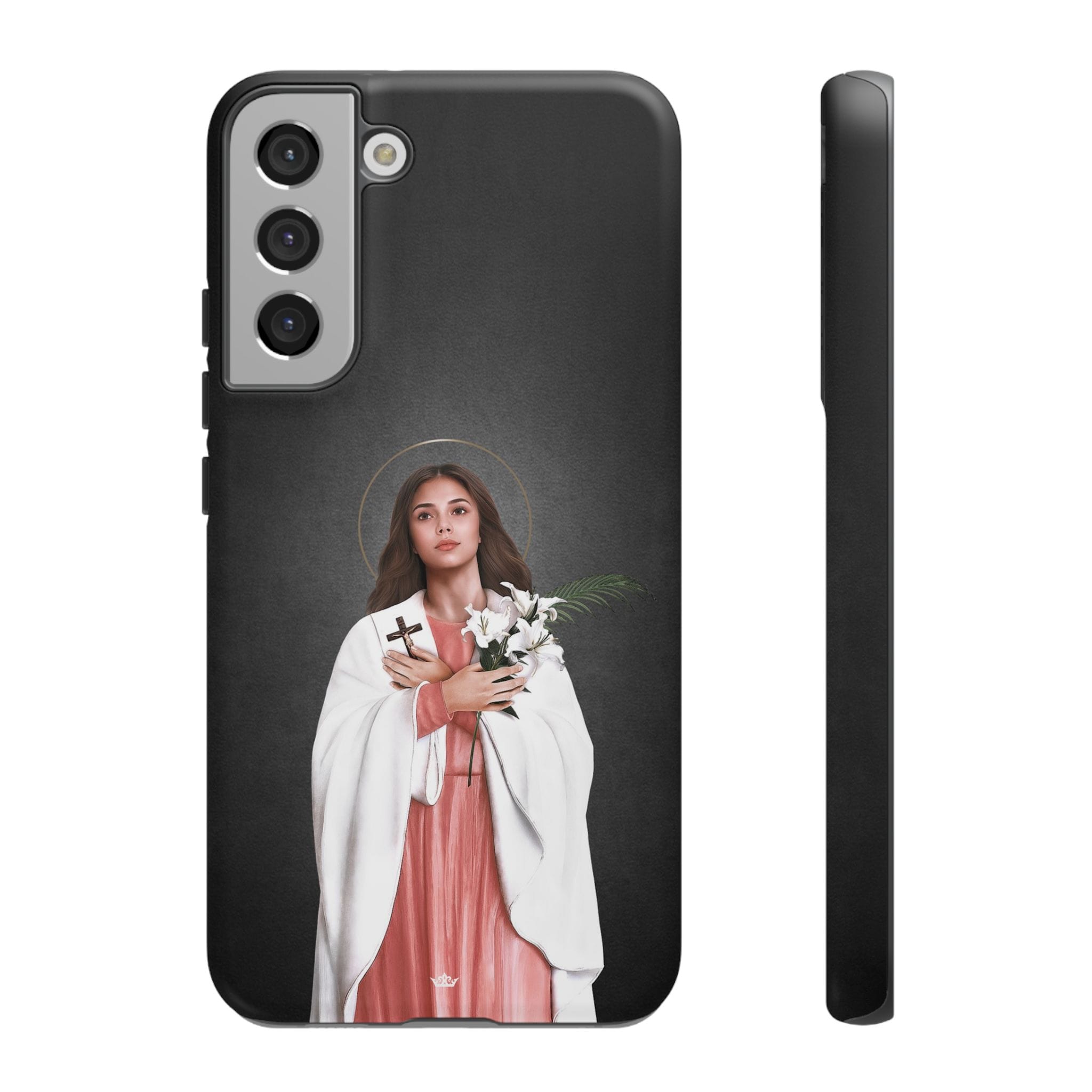 St. Maria Goretti Hard Phone Case (Dark) Copyright VENXARA