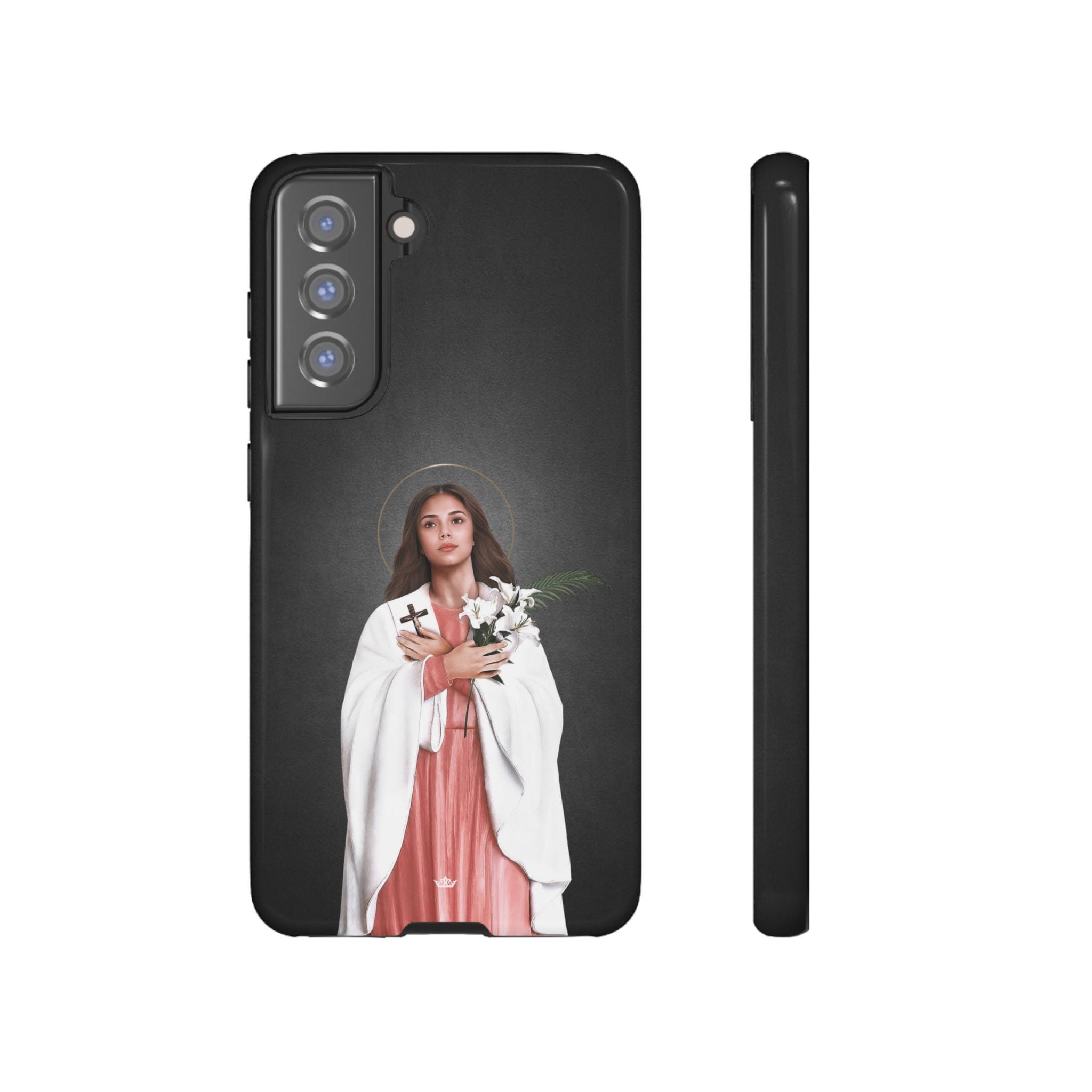 St. Maria Goretti Hard Phone Case (Dark) Copyright VENXARA