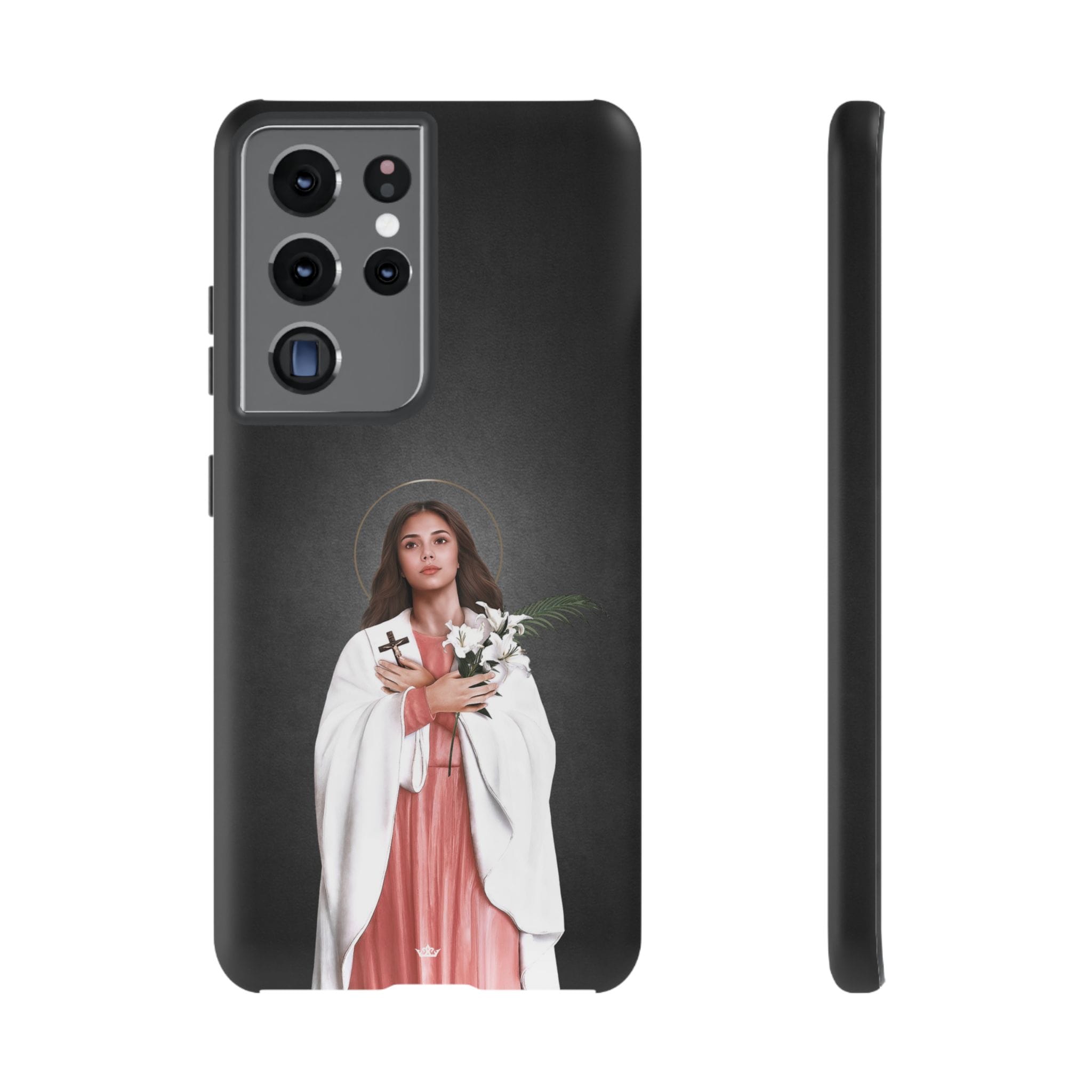 St. Maria Goretti Hard Phone Case (Dark) Copyright VENXARA