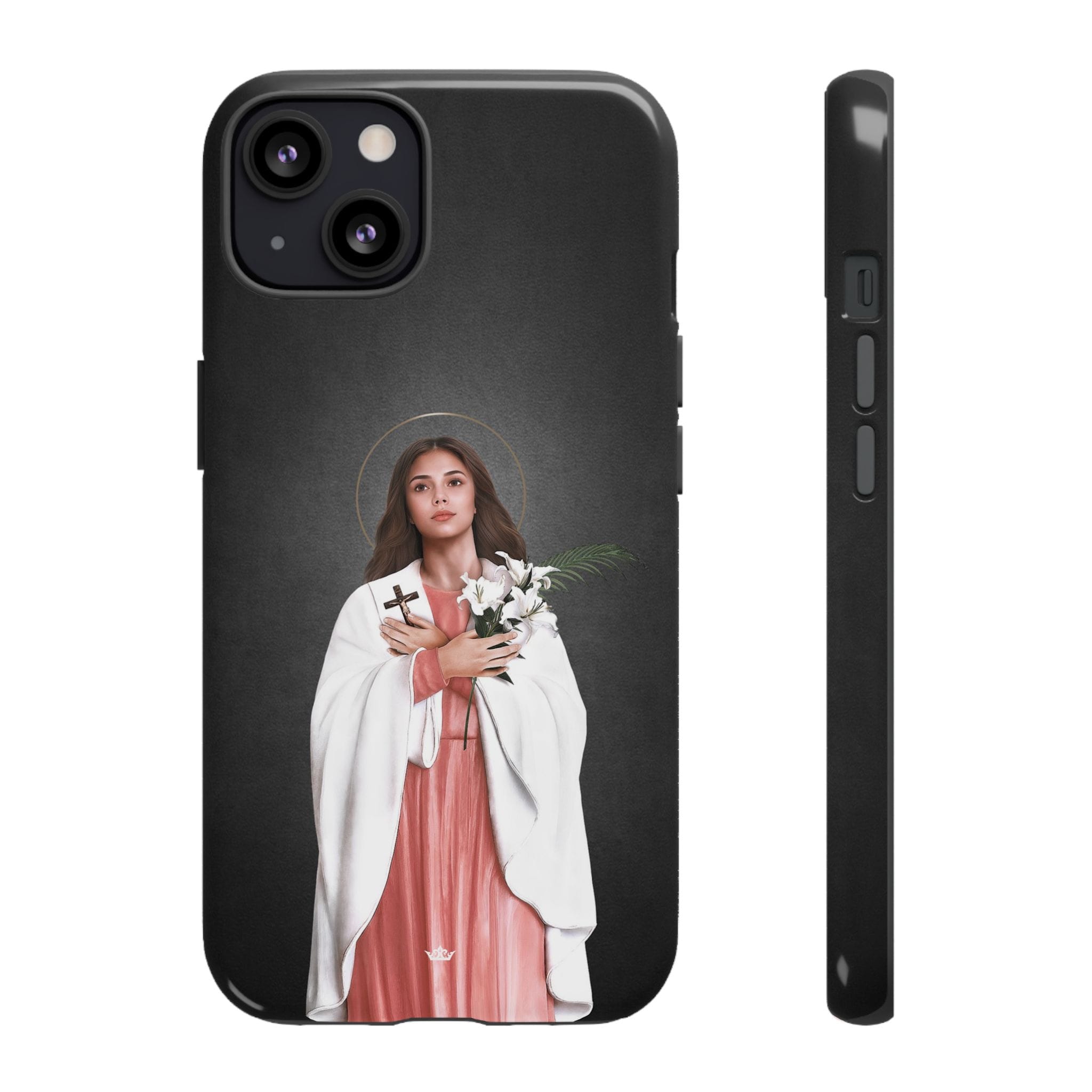 St. Maria Goretti Hard Phone Case (Dark) Copyright VENXARA