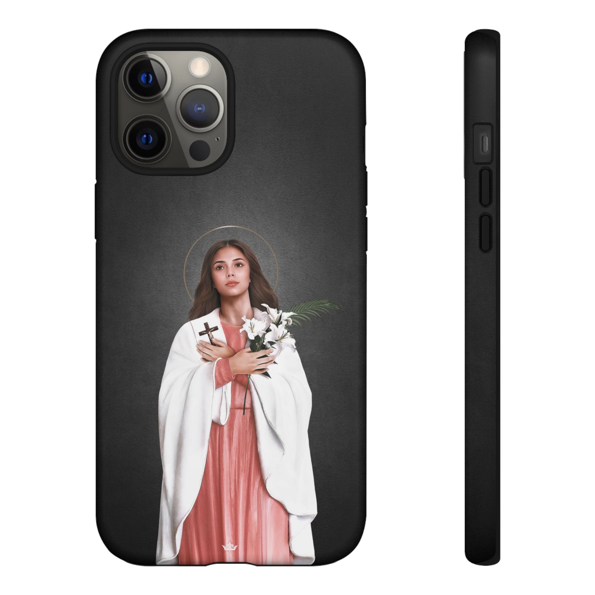 St. Maria Goretti Hard Phone Case (Dark) Copyright VENXARA