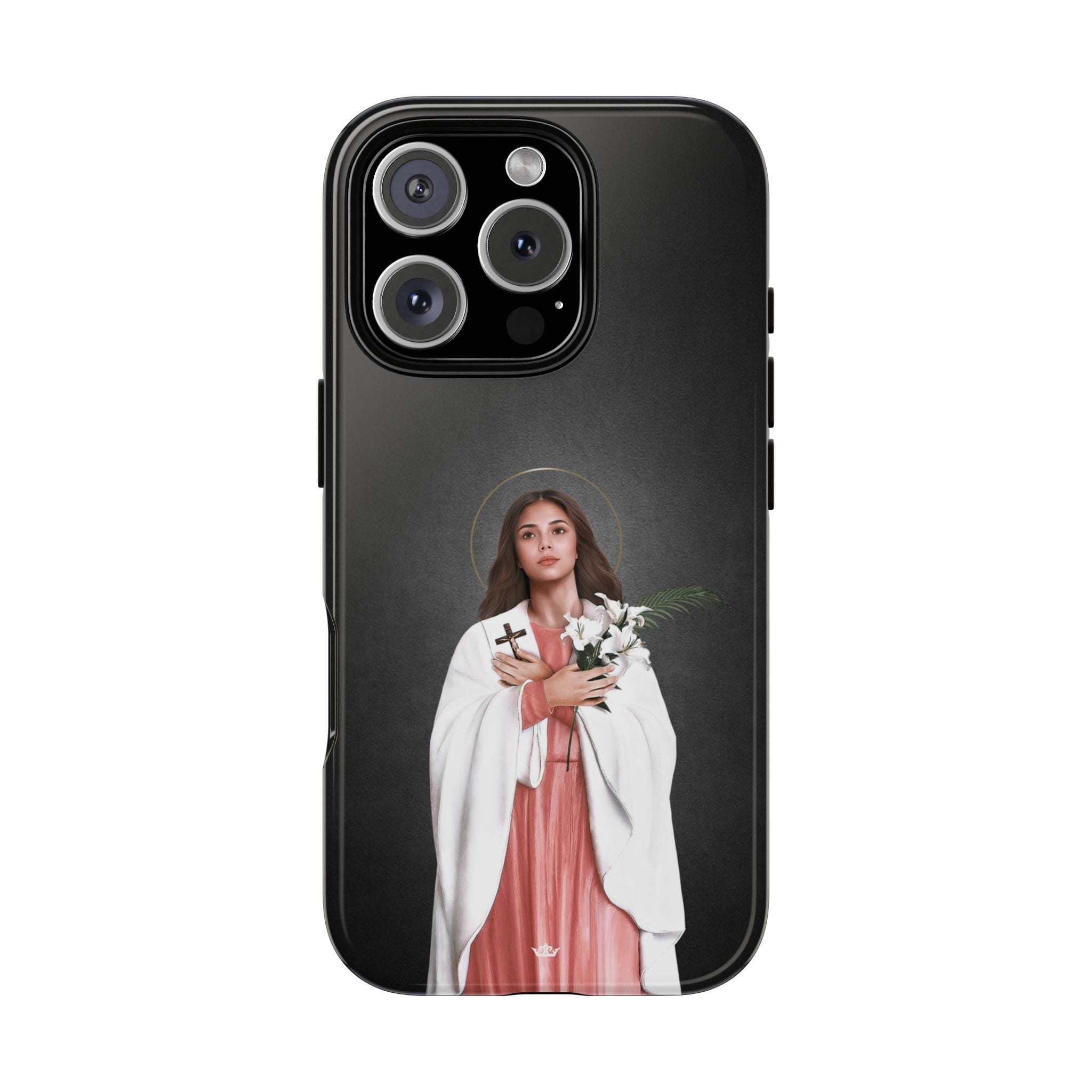 St. Maria Goretti Hard Phone Case (Dark) Copyright VENXARA