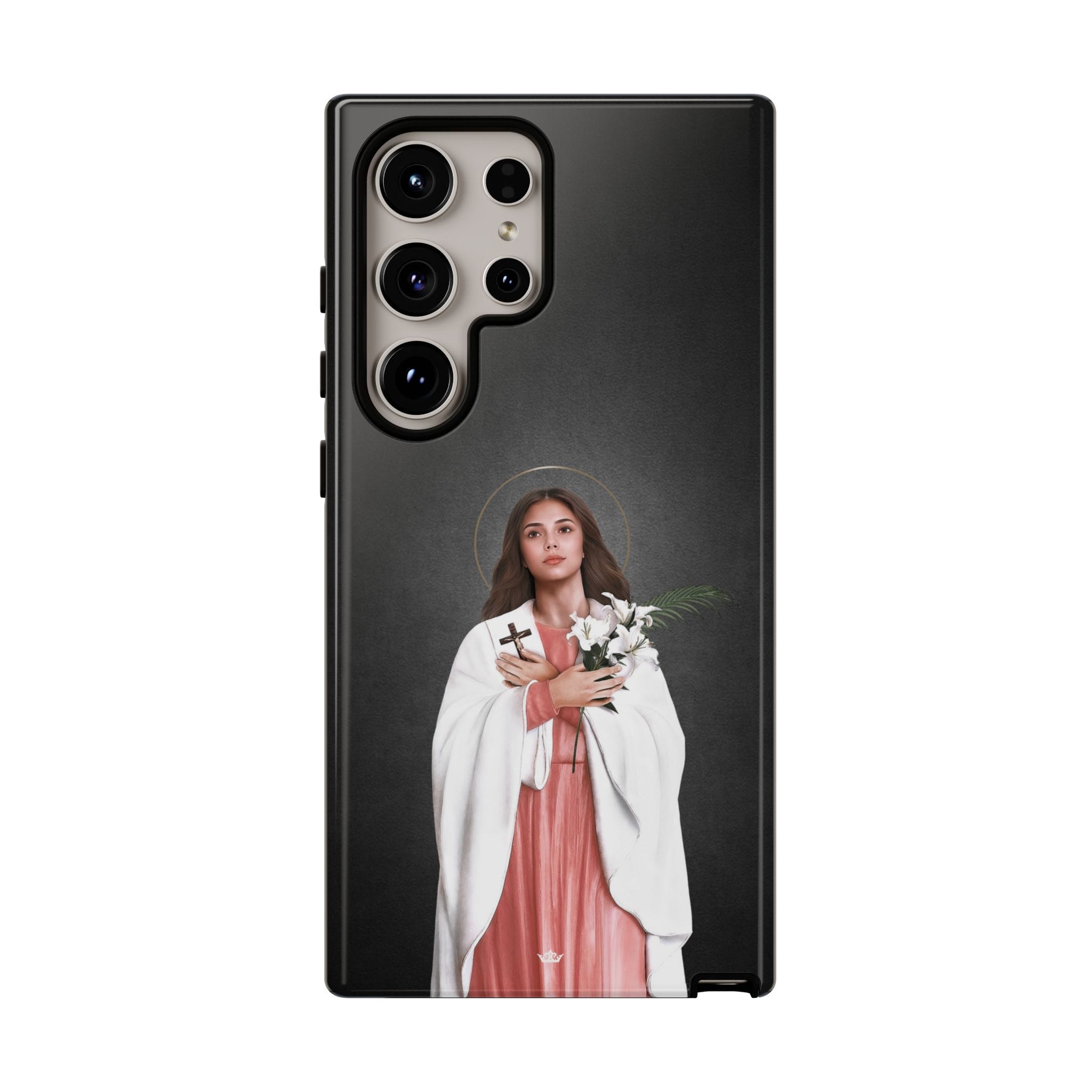 St. Maria Goretti Hard Phone Case (Dark) Copyright VENXARA