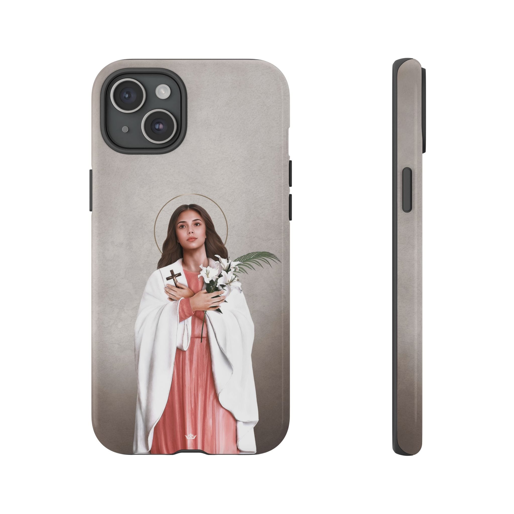 St. Maria Goretti Hard Phone Case (Light) Copyright VENXARA