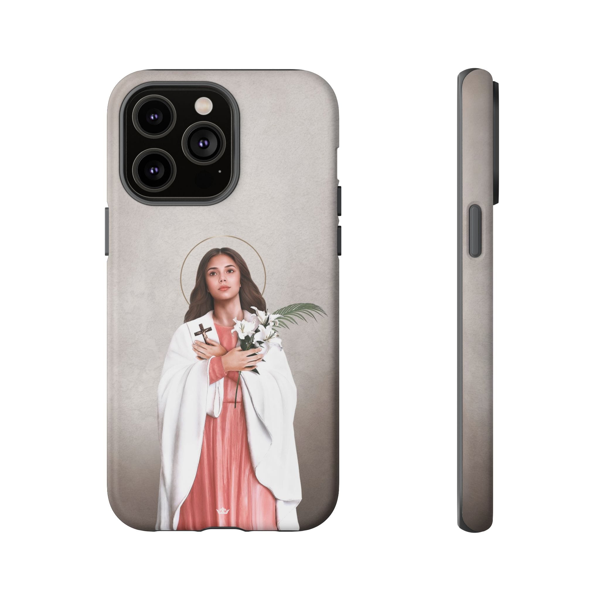 St. Maria Goretti Hard Phone Case (Light) Copyright VENXARA