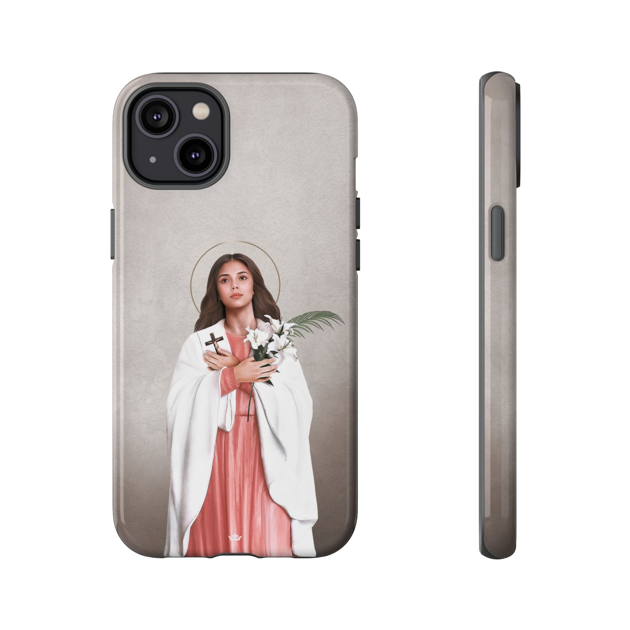 St. Maria Goretti Hard Phone Case (Light) Copyright VENXARA