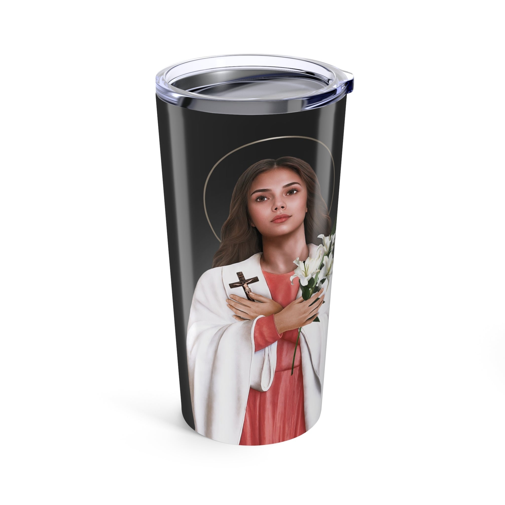 St. Maria Goretti Lord's Prayer Tumbler 20 oz. (Ash) - VENXARA®