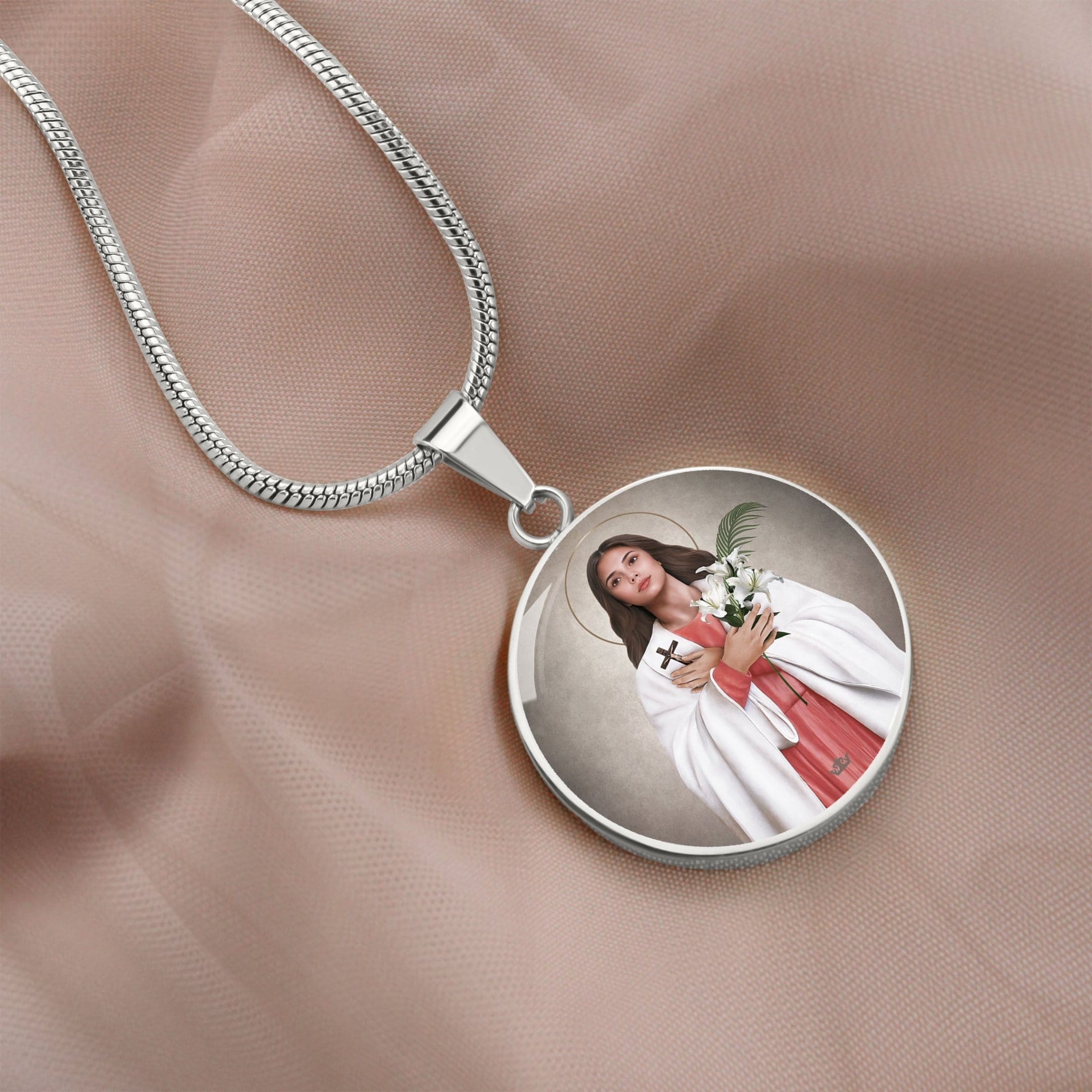 St. Maria Goretti Pendant Necklace Copyright VENXARA