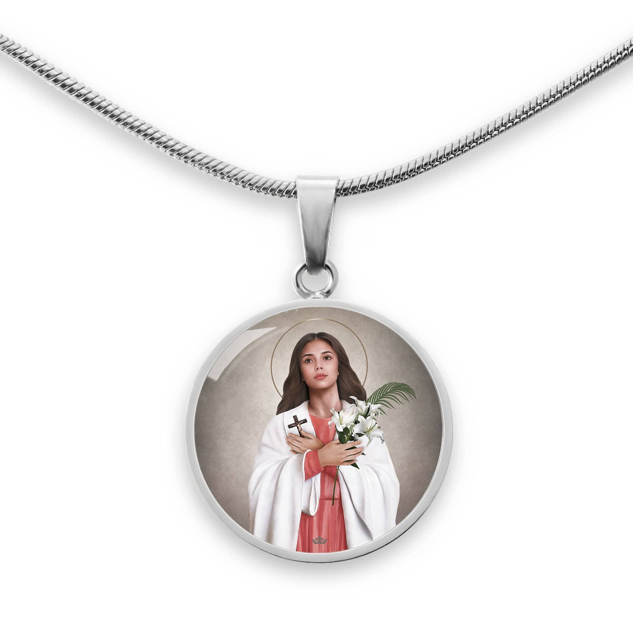 St. Maria Goretti Pendant Necklace Copyright VENXARA