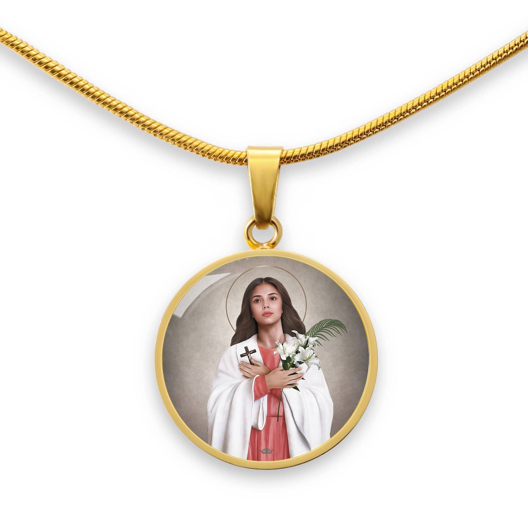 St. Maria Goretti Pendant Necklace Copyright VENXARA