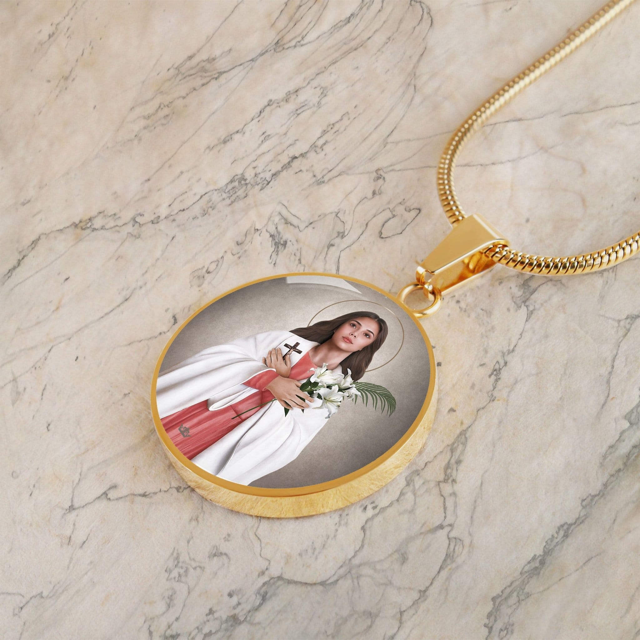 St. Maria Goretti Pendant Necklace Copyright VENXARA