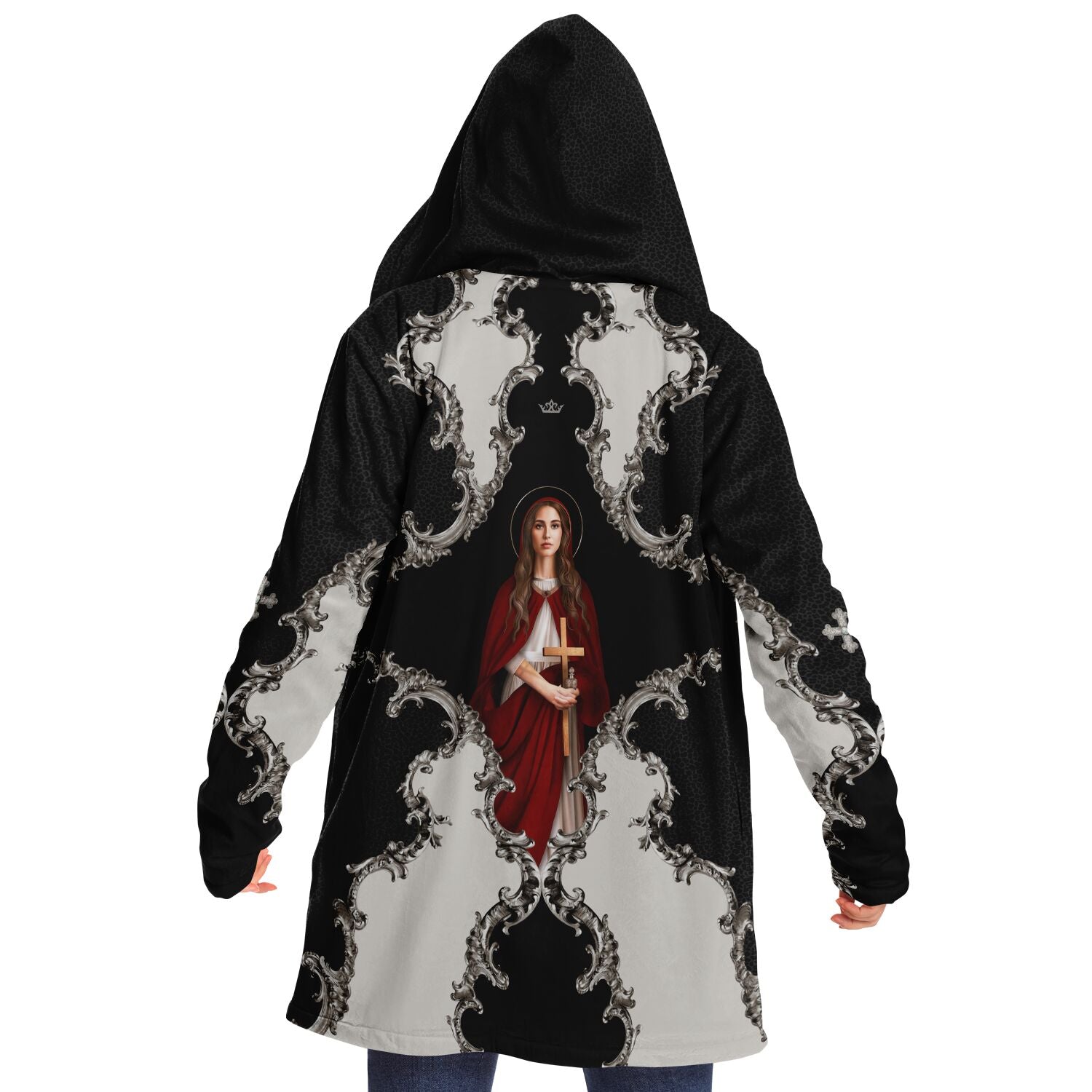 St. Mary Magdalene Microfleece Cloak (Baroque Leopard) - VENXARA®