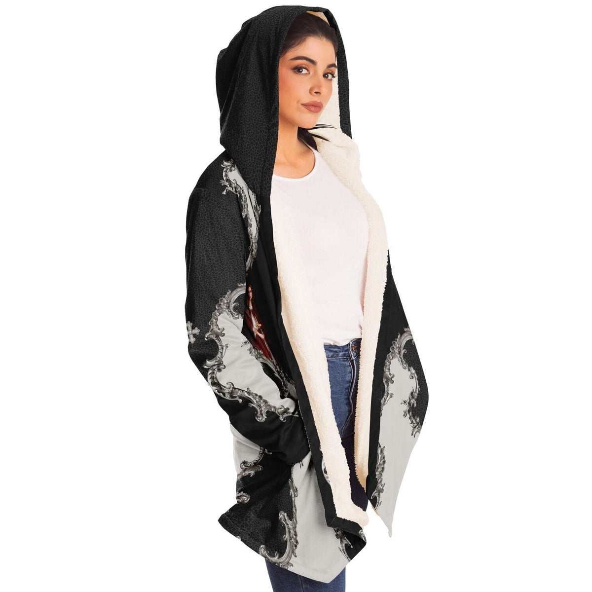 St. Mary Magdalene Microfleece Cloak (Baroque Leopard) Copyright VENXARA