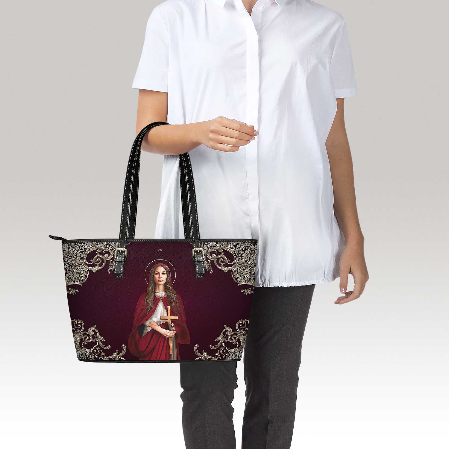 St. Mary Magdalene Tote Bag (Baroque Mahogany) - VENXARA®