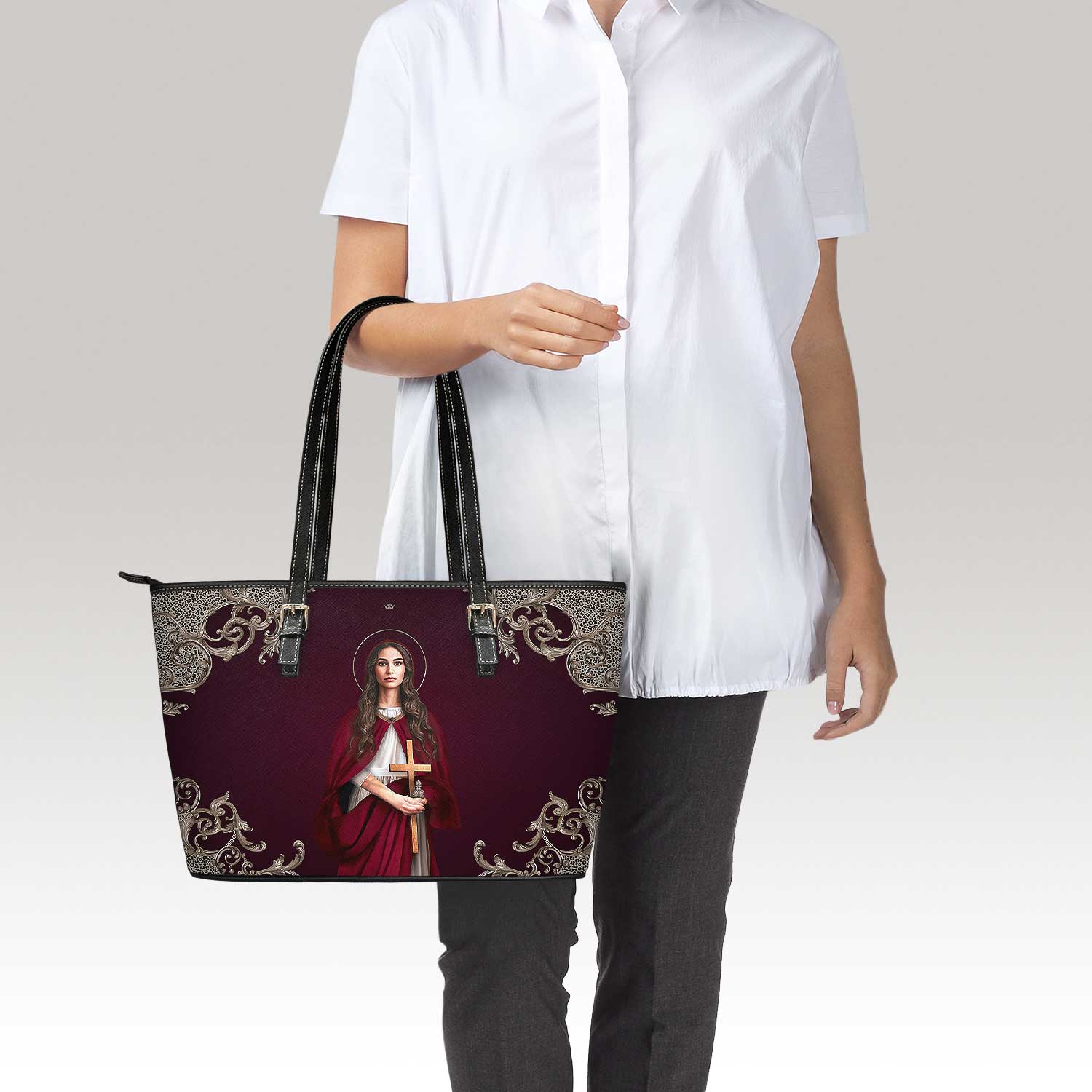 St. Mary Magdalene Tote Bag (Baroque Mahogany) - VENXARA®