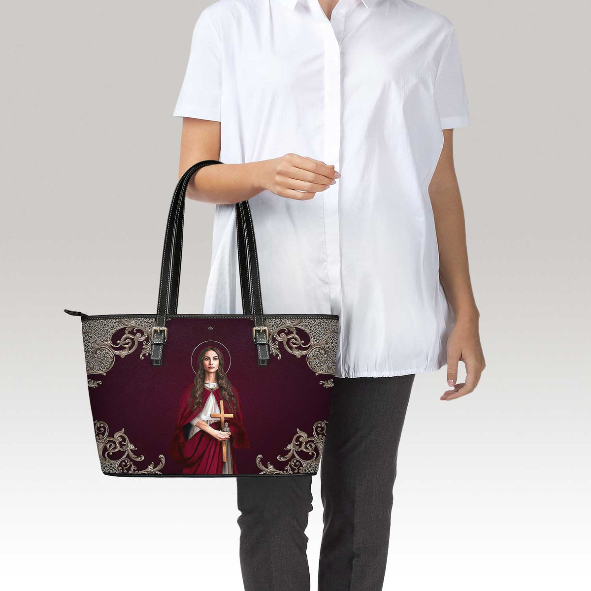 St. Mary Magdalene Tote Bag (Baroque Mahogany) Copyright VENXARA