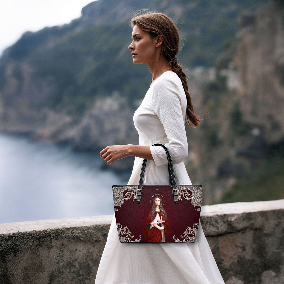 St. Mary Magdalene Tote Bag (Baroque Mahogany) Copyright VENXARA