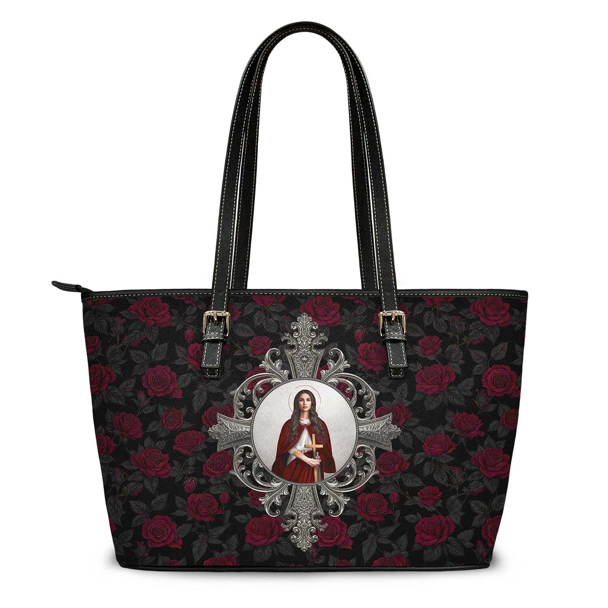 St. Mary Magdalene Tote Bag (Roses) Copyright VENXARA