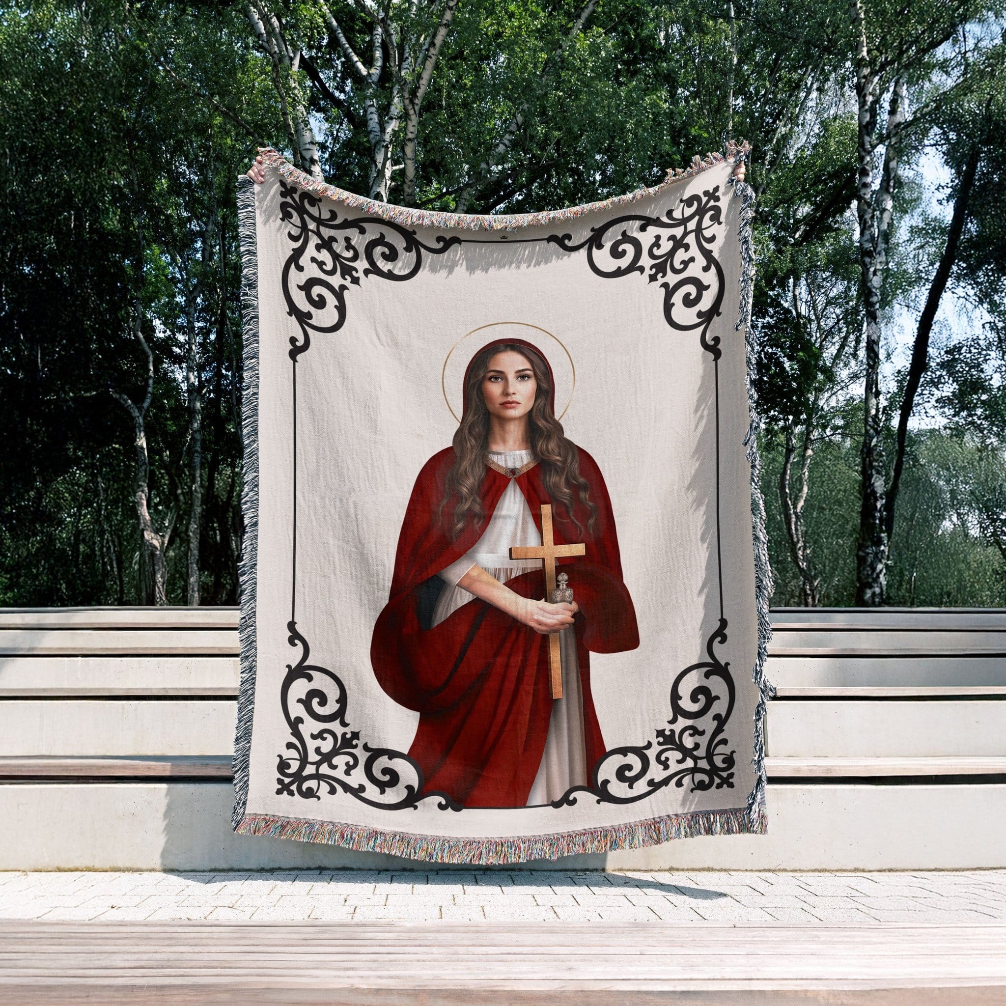 St. Mary Magdalene Woven Blanket - Venxara