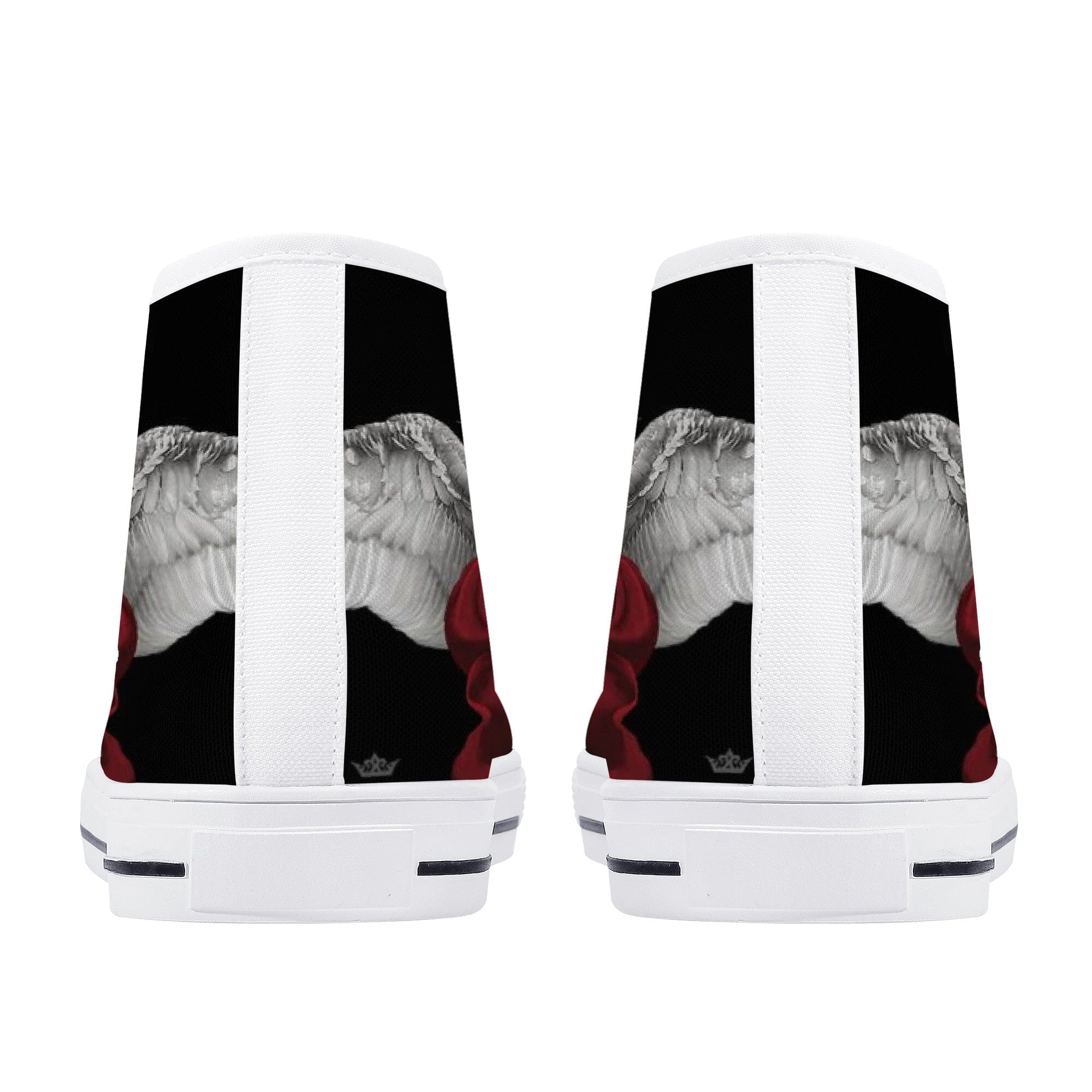 St. Michael the Archangel Canvas High Top Shoes (Black/White) - VENXARA®
