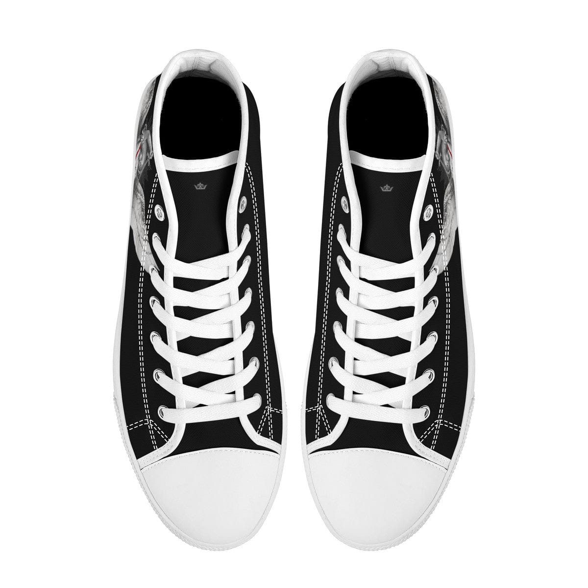 St. Michael the Archangel Comfort Canvas High Top Shoes (Black/White) Copyright VENXARA