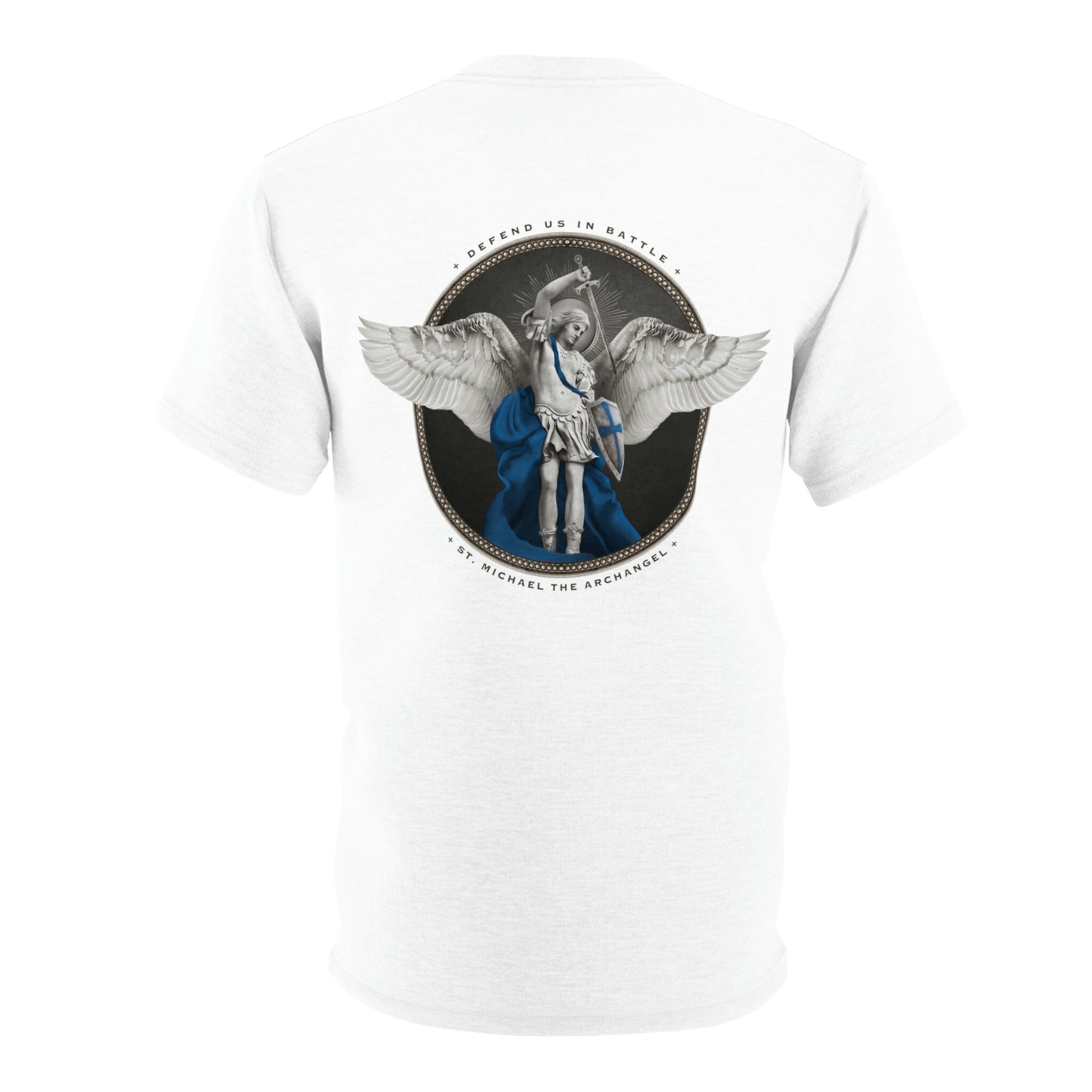 St. Michael the Archangel Men's T-Shirt (Blue Line) - VENXARA®
