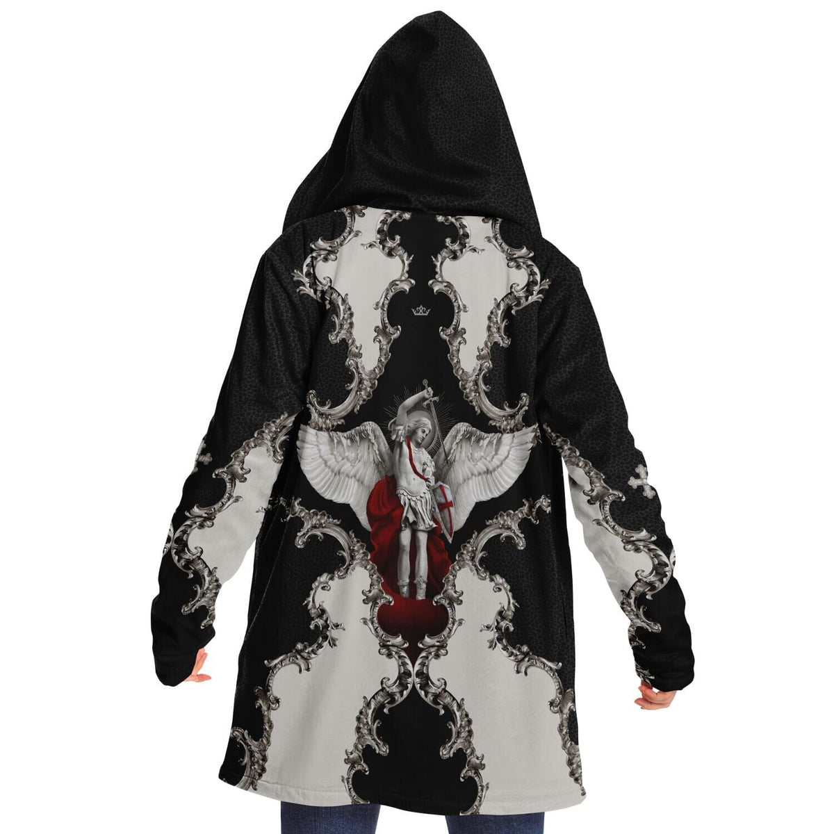 St. Michael the Archangel Microfleece Cloak (Baroque Leopard) Copyright VENXARA