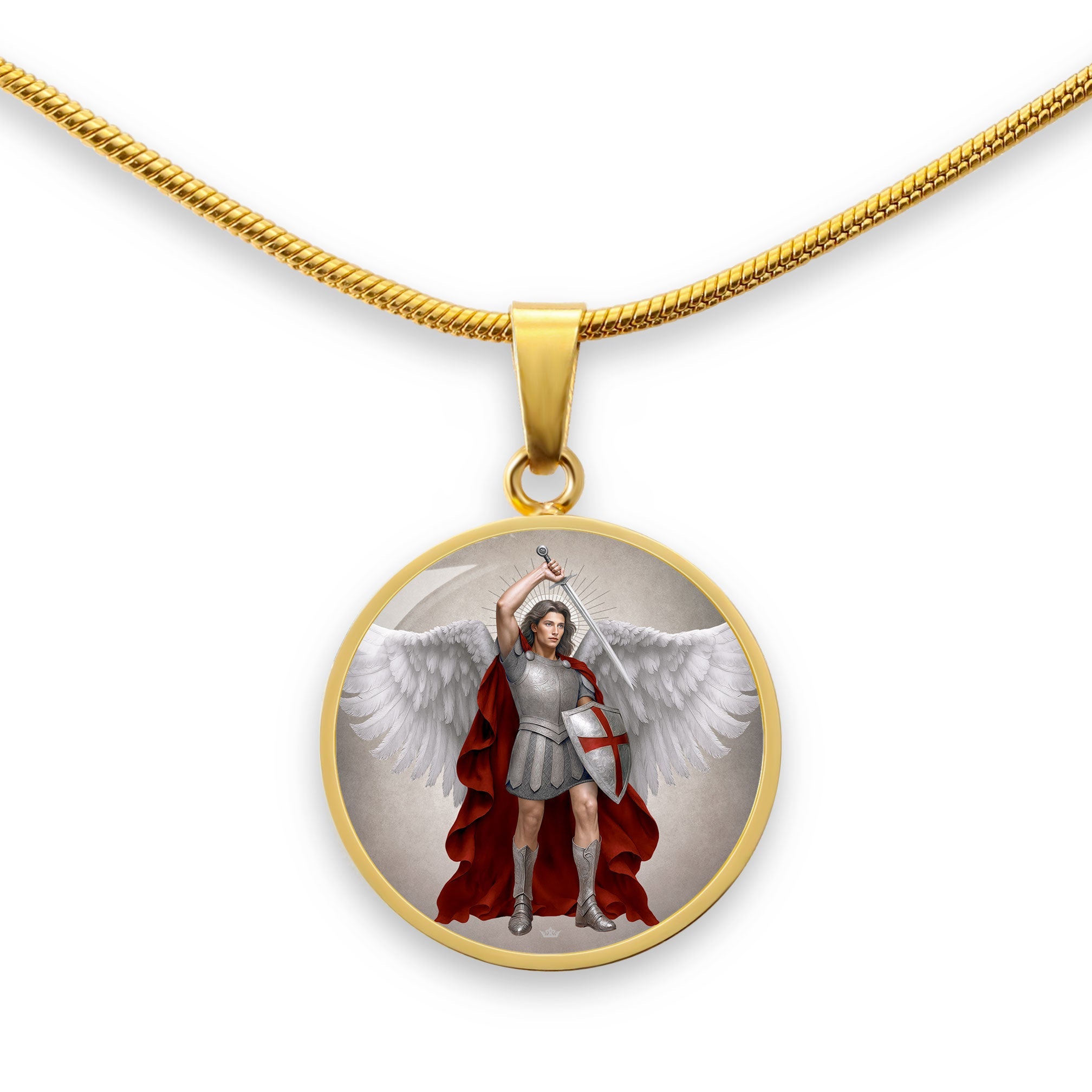 St. Michael the Archangel Pendant Necklace - VENXARA